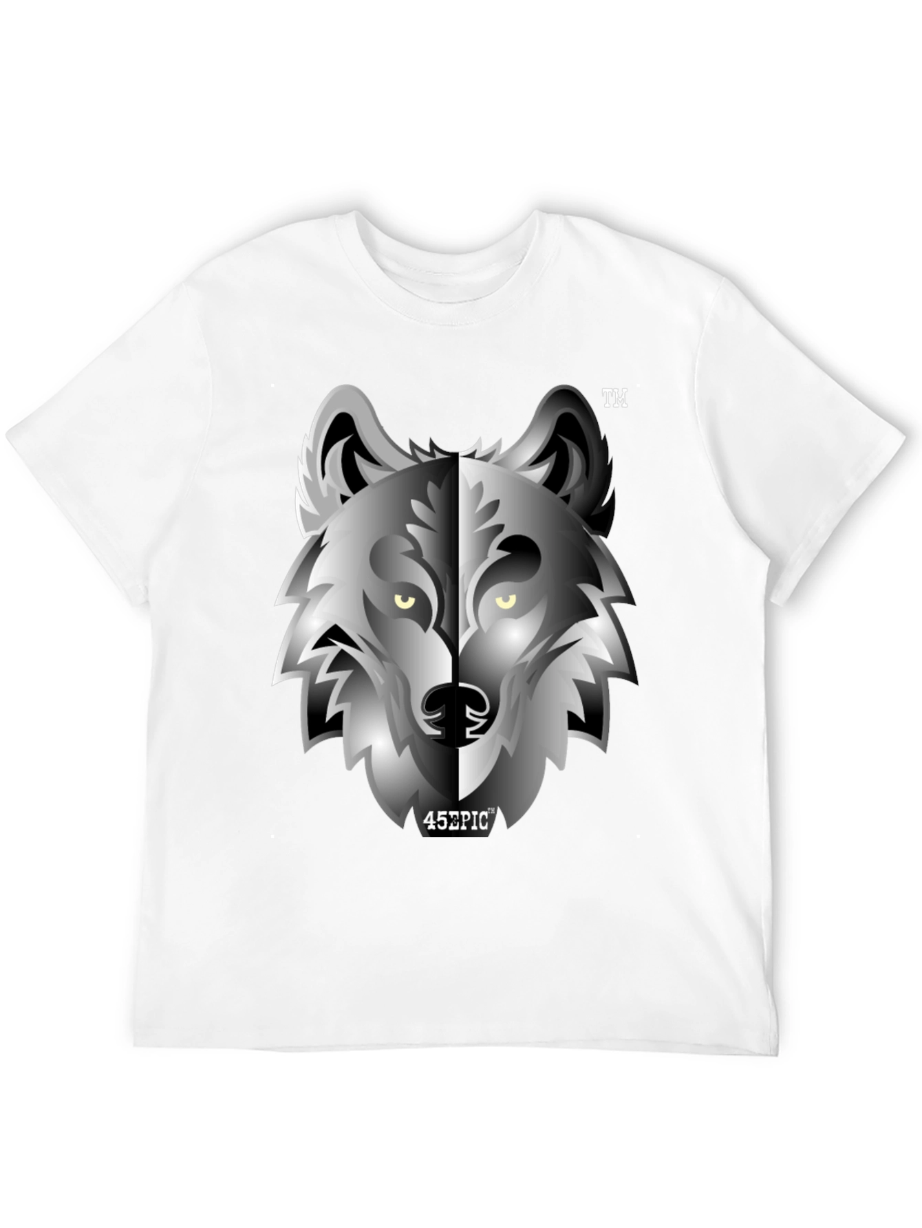 Epic Wolf Graphic Tee - Black Crew Neck T-Shirt