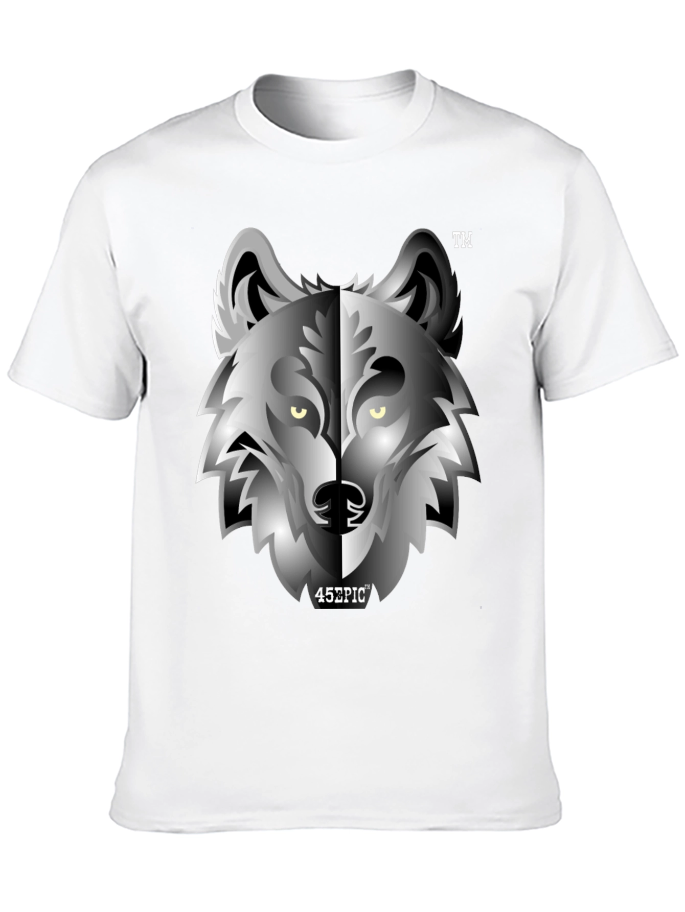Epic Wolf Graphic Tee - Black Crew Neck T-Shirt