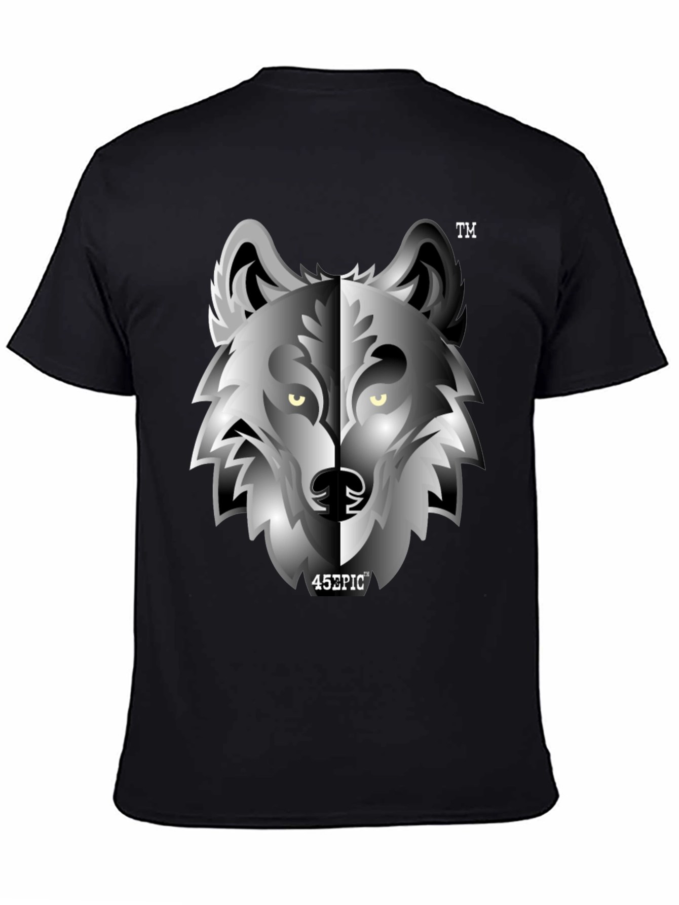 Epic Wolf Graphic Tee - Black Crew Neck T-Shirt