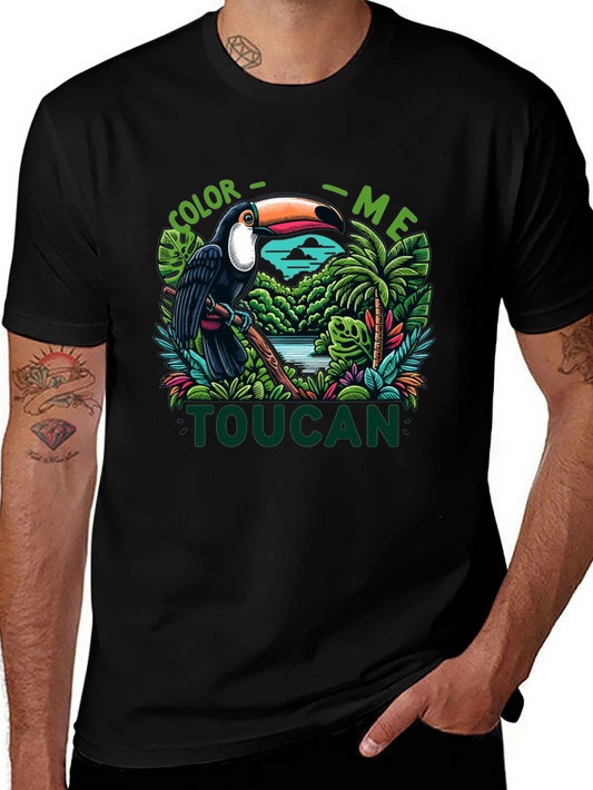 Color Me Toucan T-Shirt - Tropical Bird Design