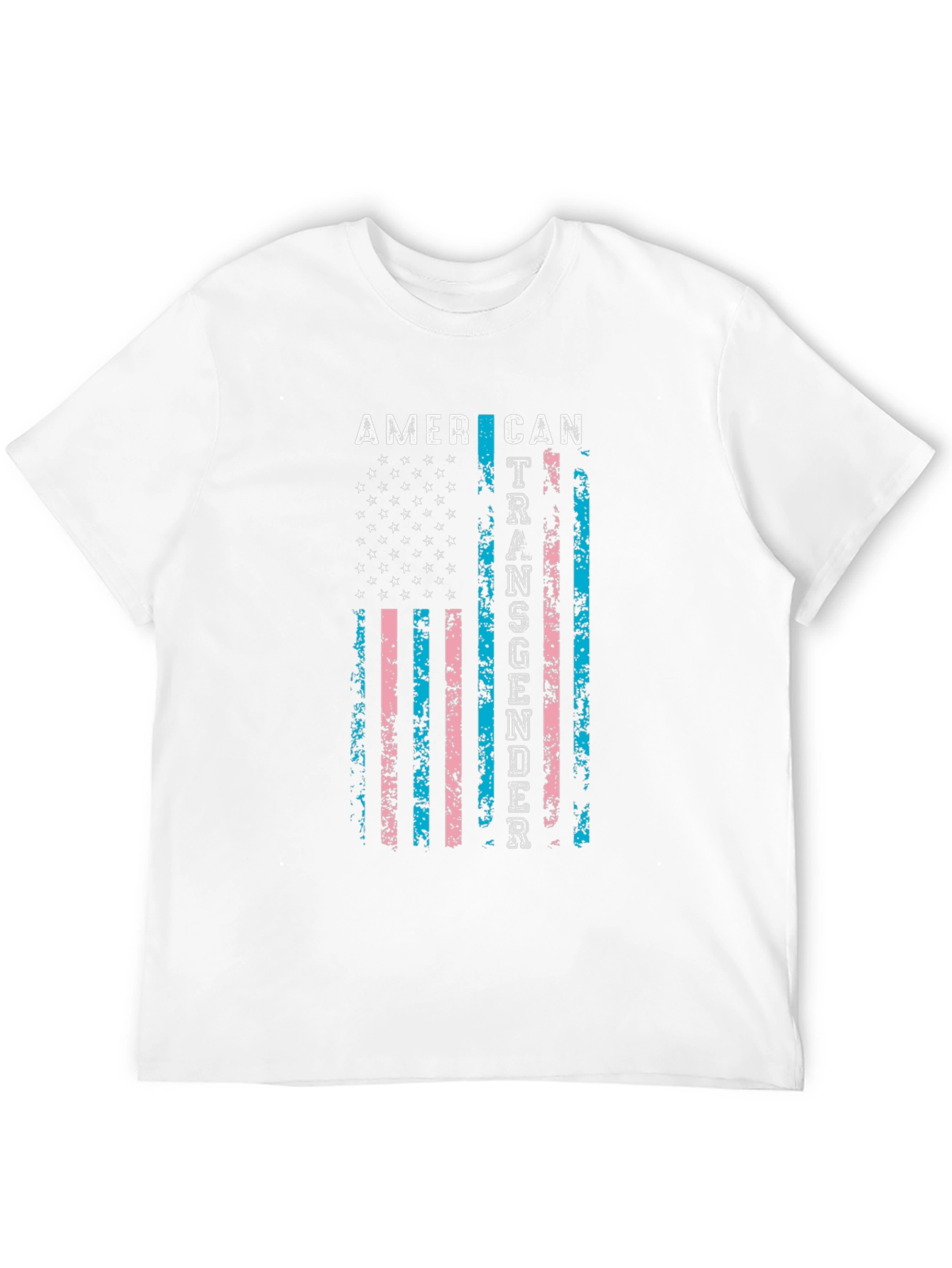 American Transgender Flag Black T-Shirt
