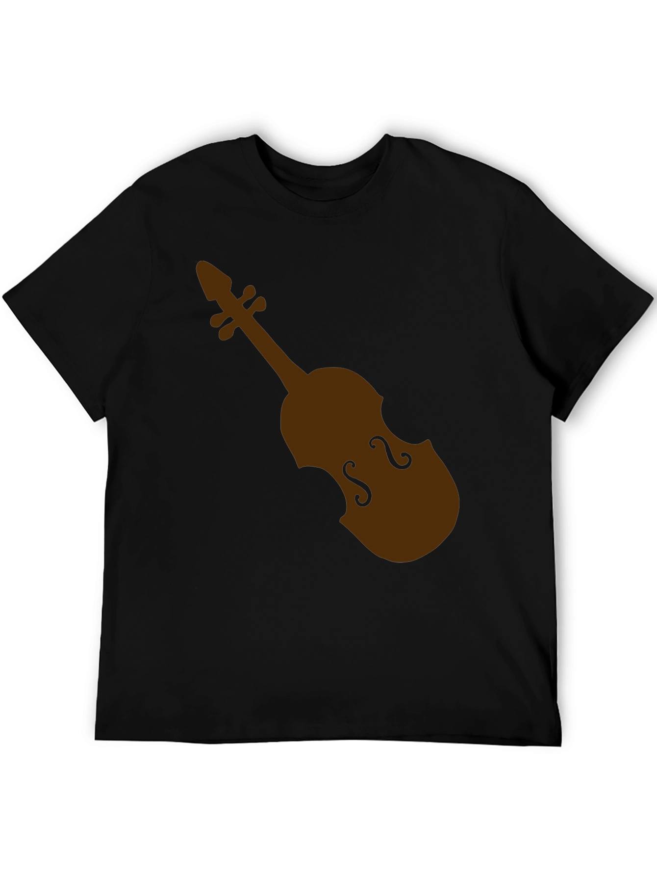 Violin Graphic Black T-Shirt