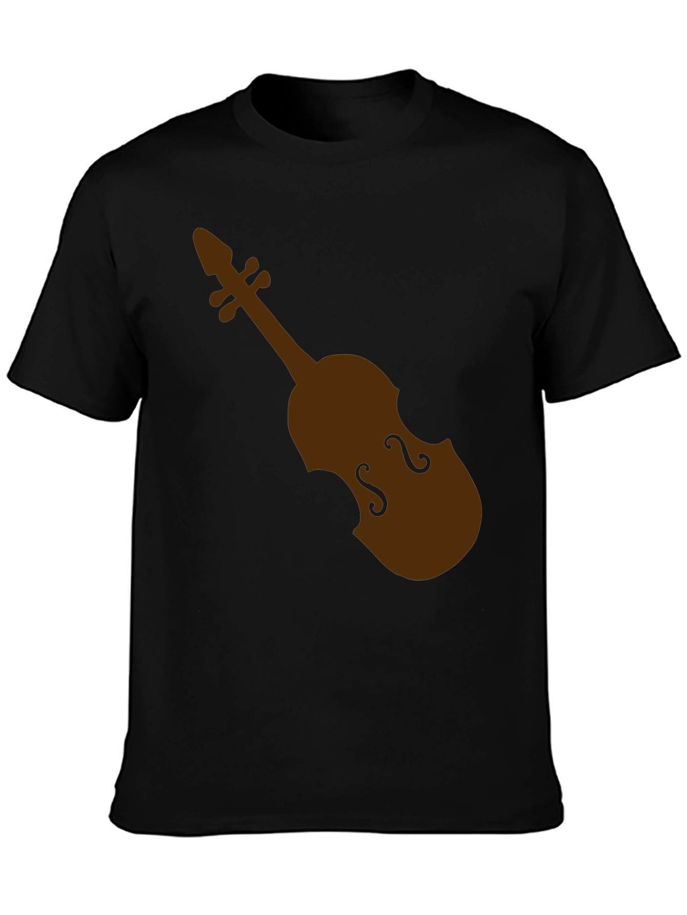 Violin Graphic Black T-Shirt