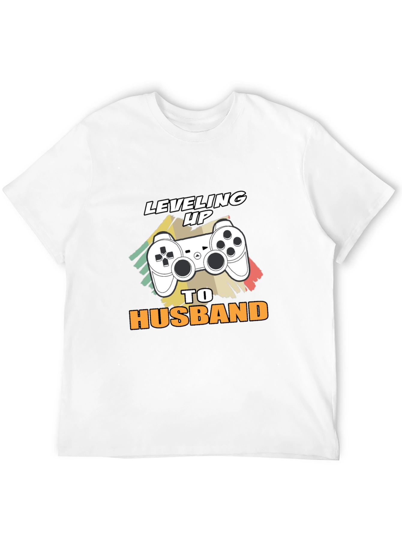 Leveling Up to Husband Gamer T-Shirt - Black
