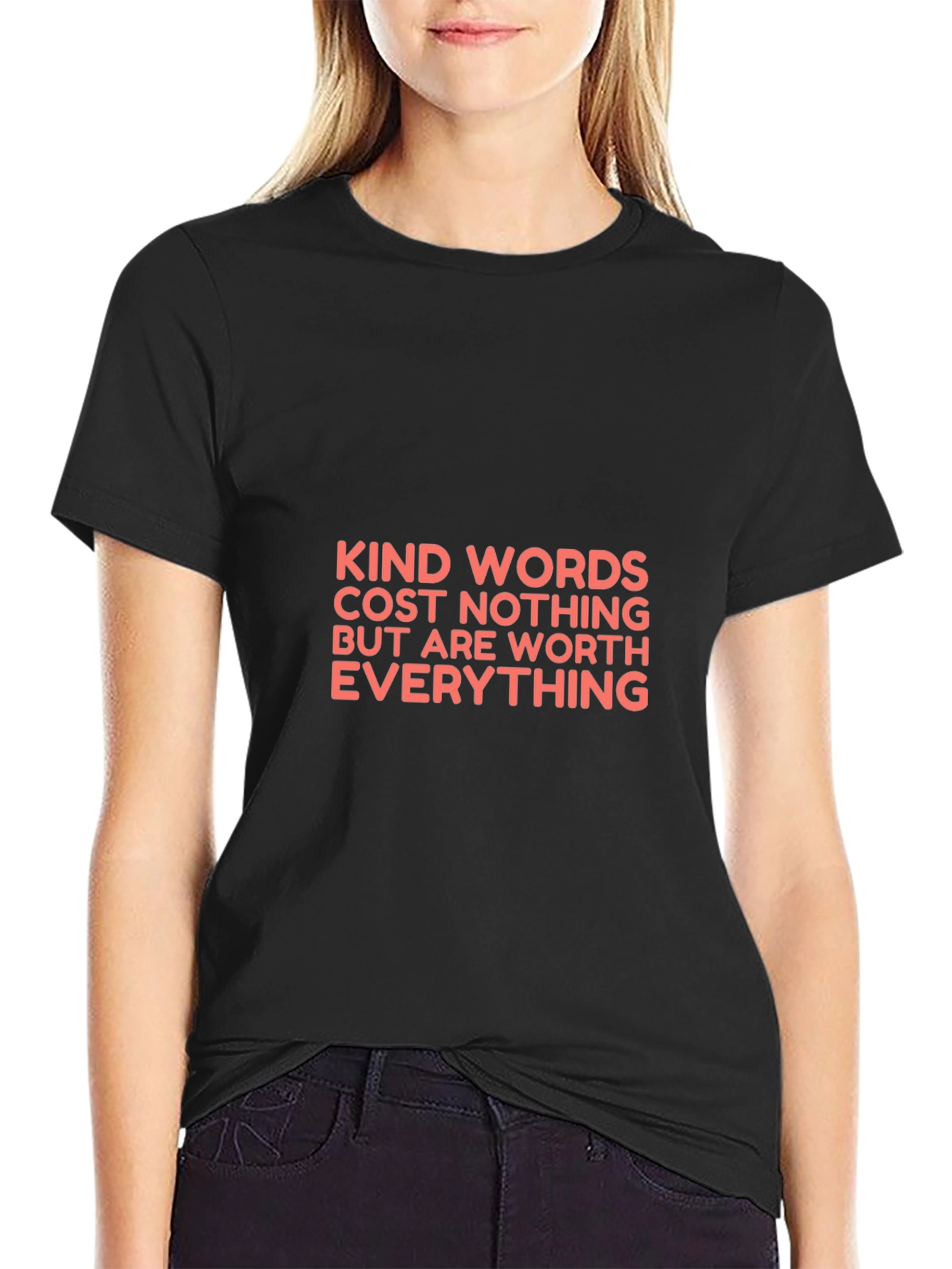 Kind Words Black T-Shirt