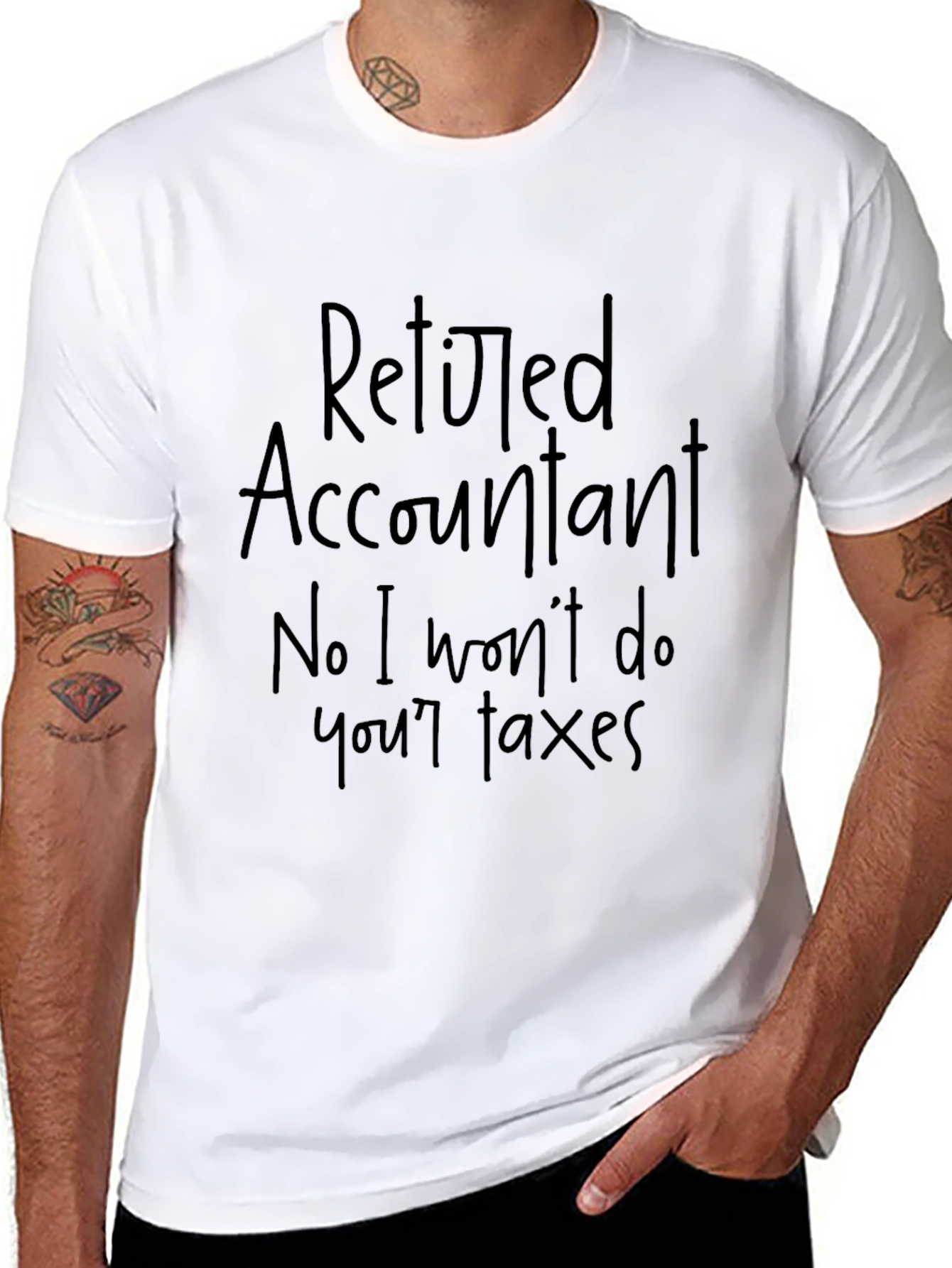 Retired Accountant Funny Graphic T-Shirt