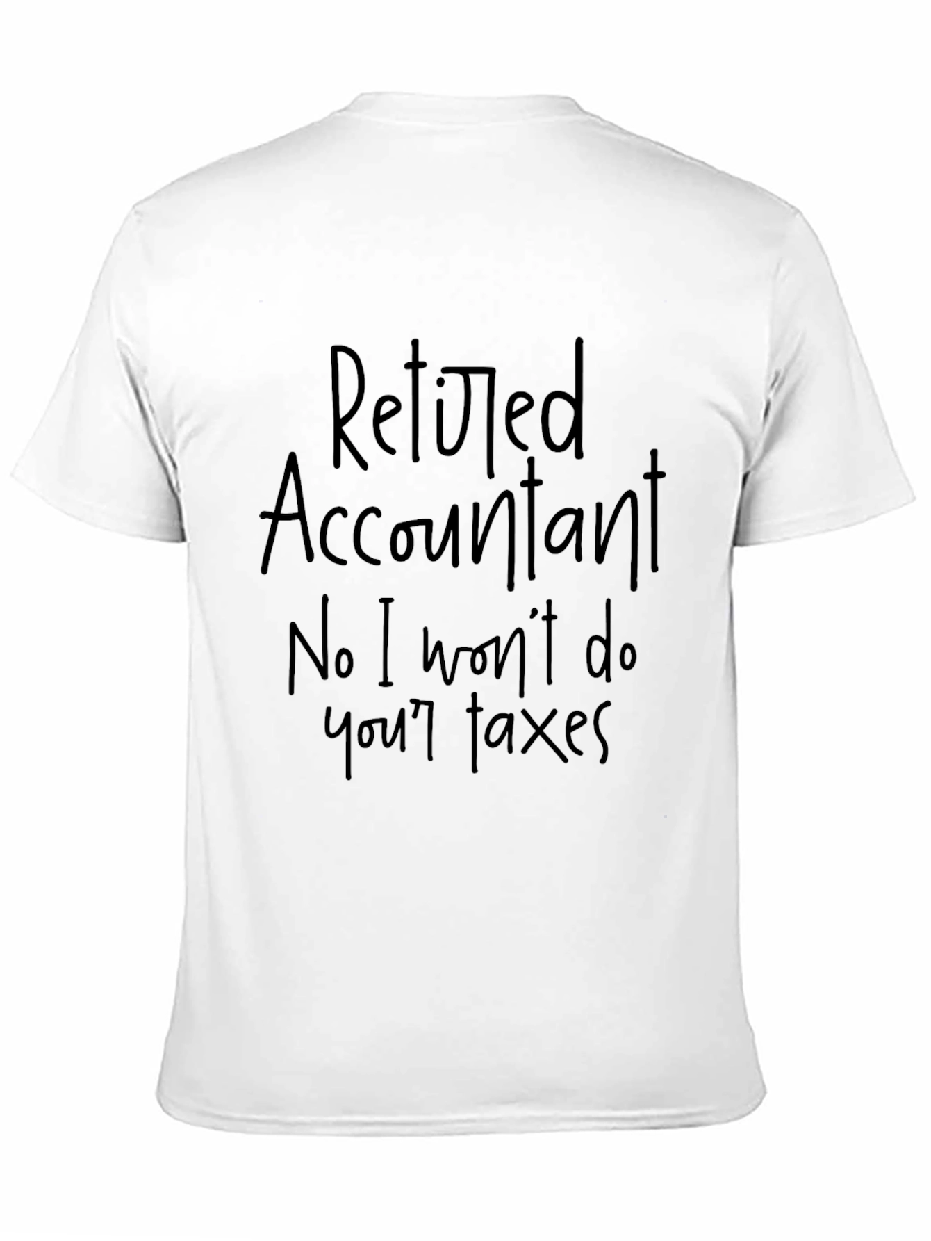 Retired Accountant Funny Graphic T-Shirt