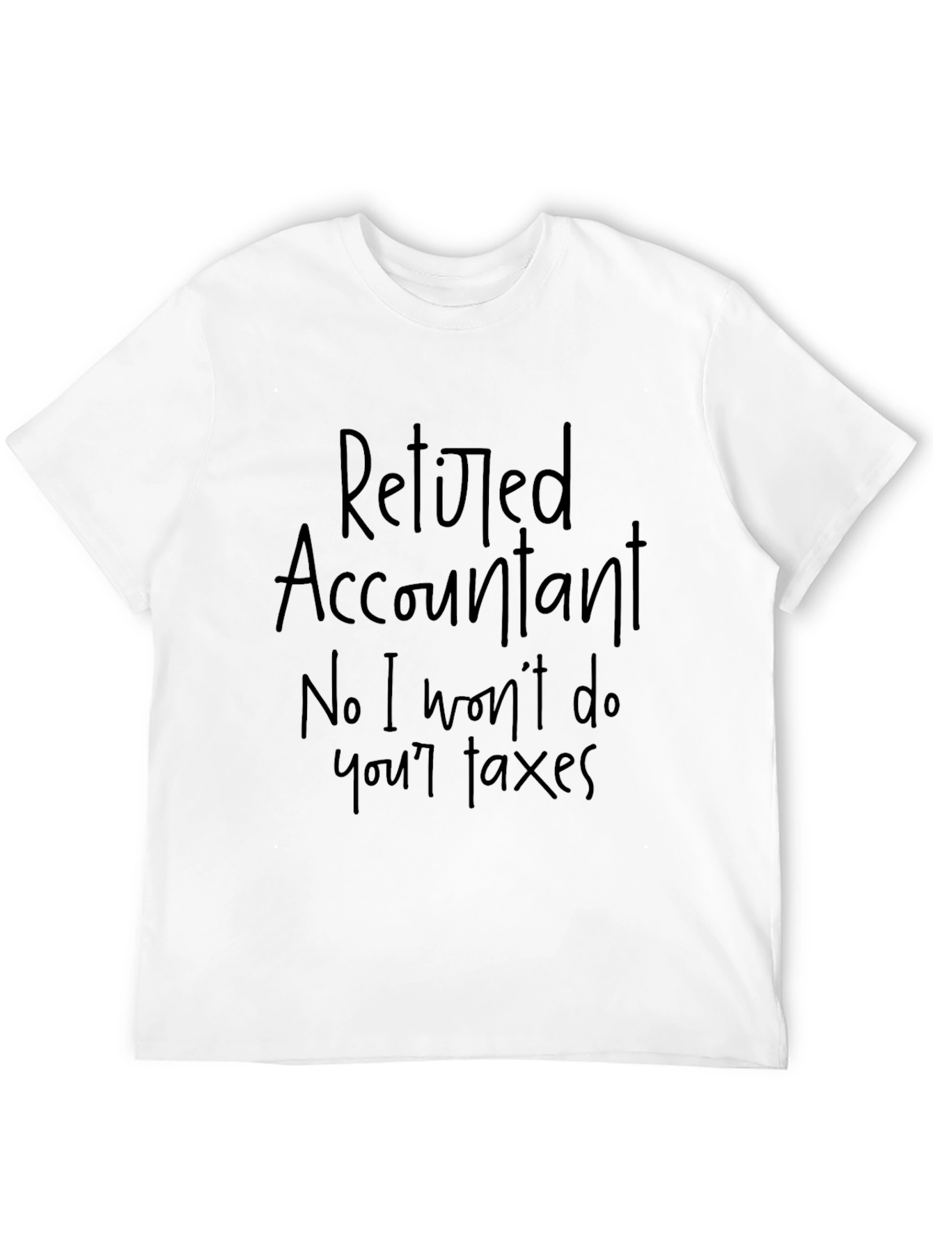 Retired Accountant Funny Graphic T-Shirt