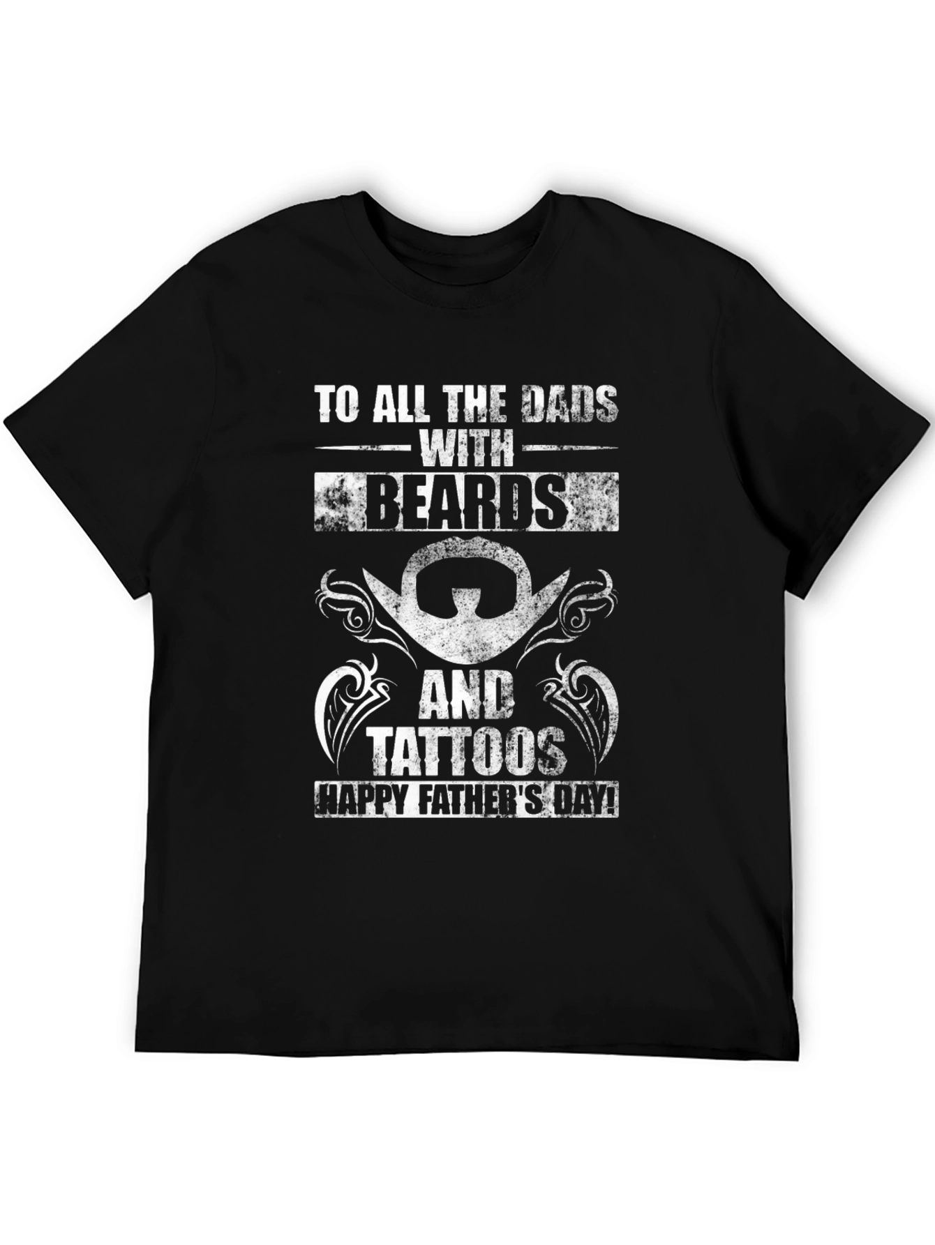 Bearded & Tattooed Dad T-Shirt - Happy Fathers Day!