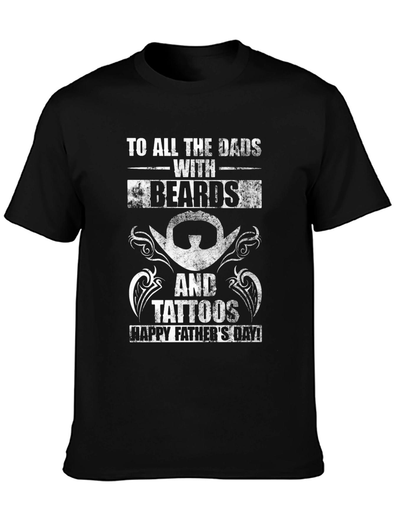 Bearded & Tattooed Dad T-Shirt - Happy Fathers Day!