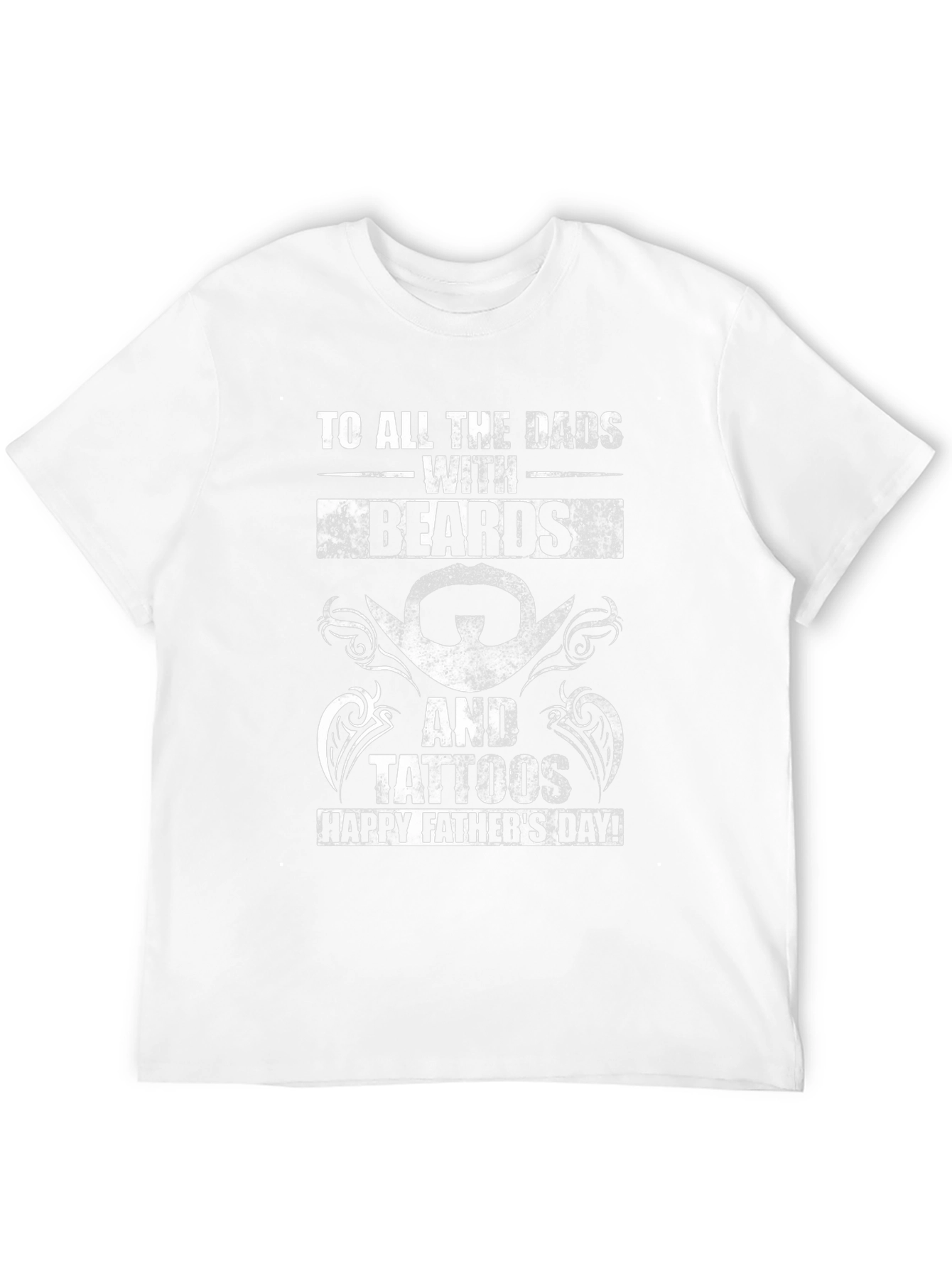 Bearded & Tattooed Dad T-Shirt - Happy Fathers Day!