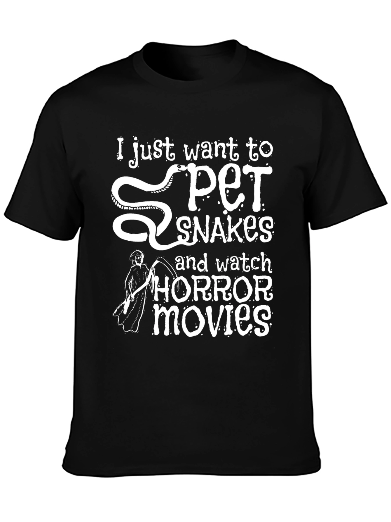 Pet Snakes and Horror Movie Shirt