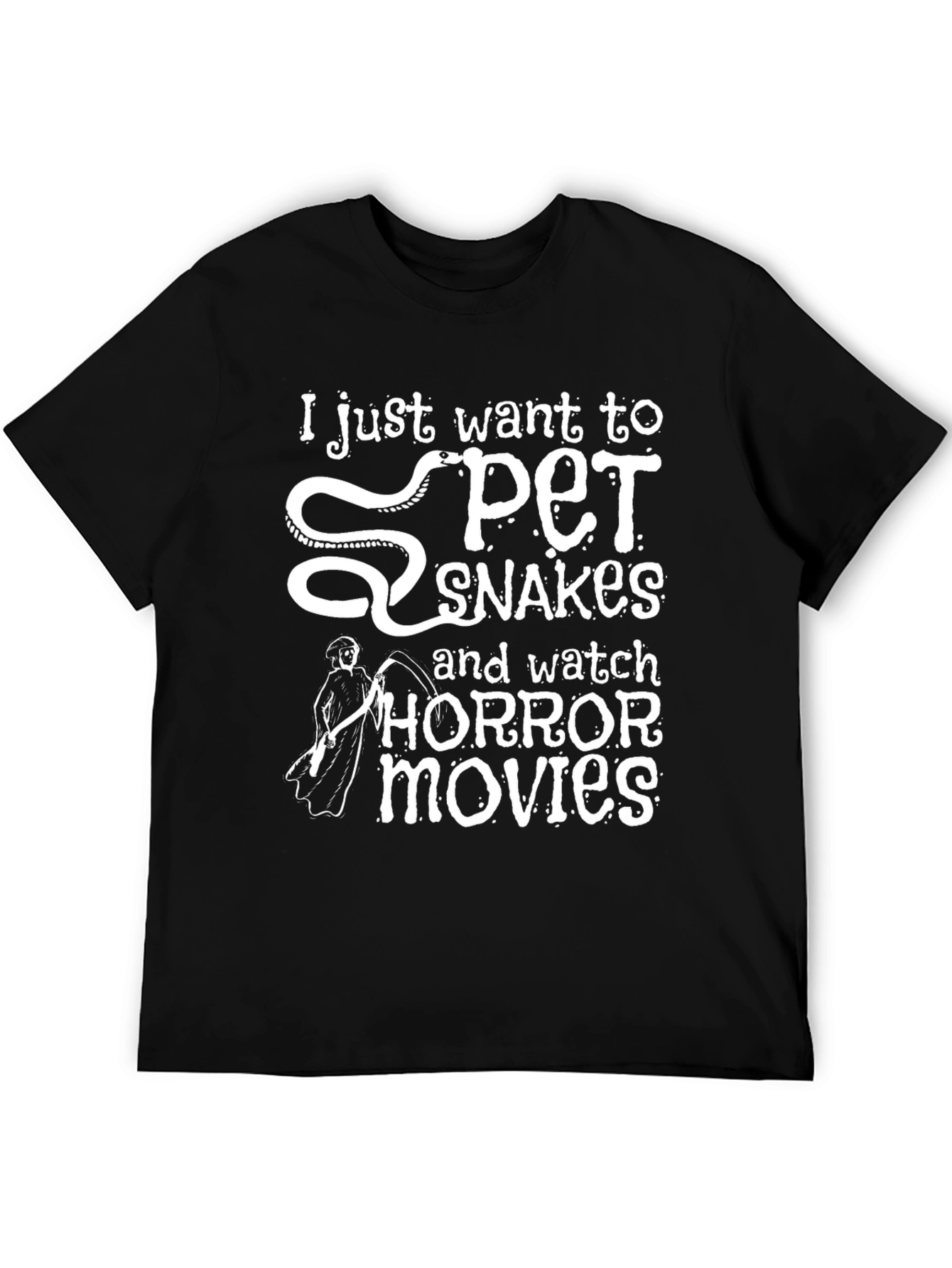 Pet Snakes and Horror Movie Shirt