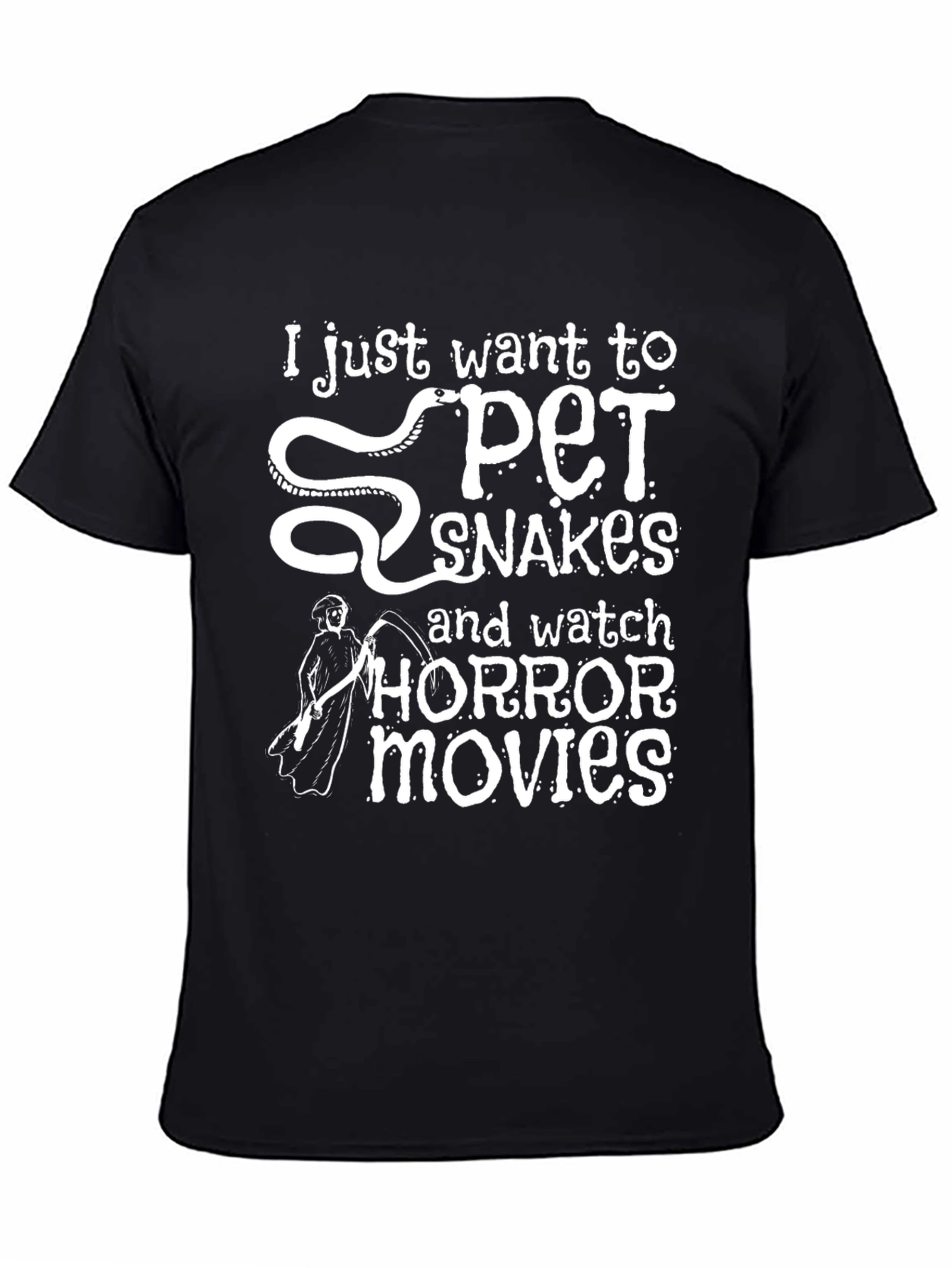 Pet Snakes and Horror Movie Shirt