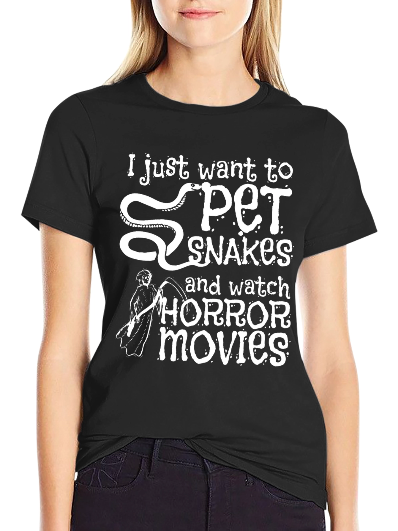 Pet Snakes and Horror Movie Shirt