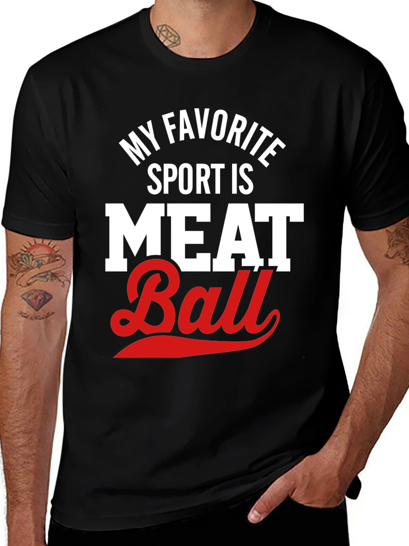 My Favorite Sport Meat Ball T-Shirt