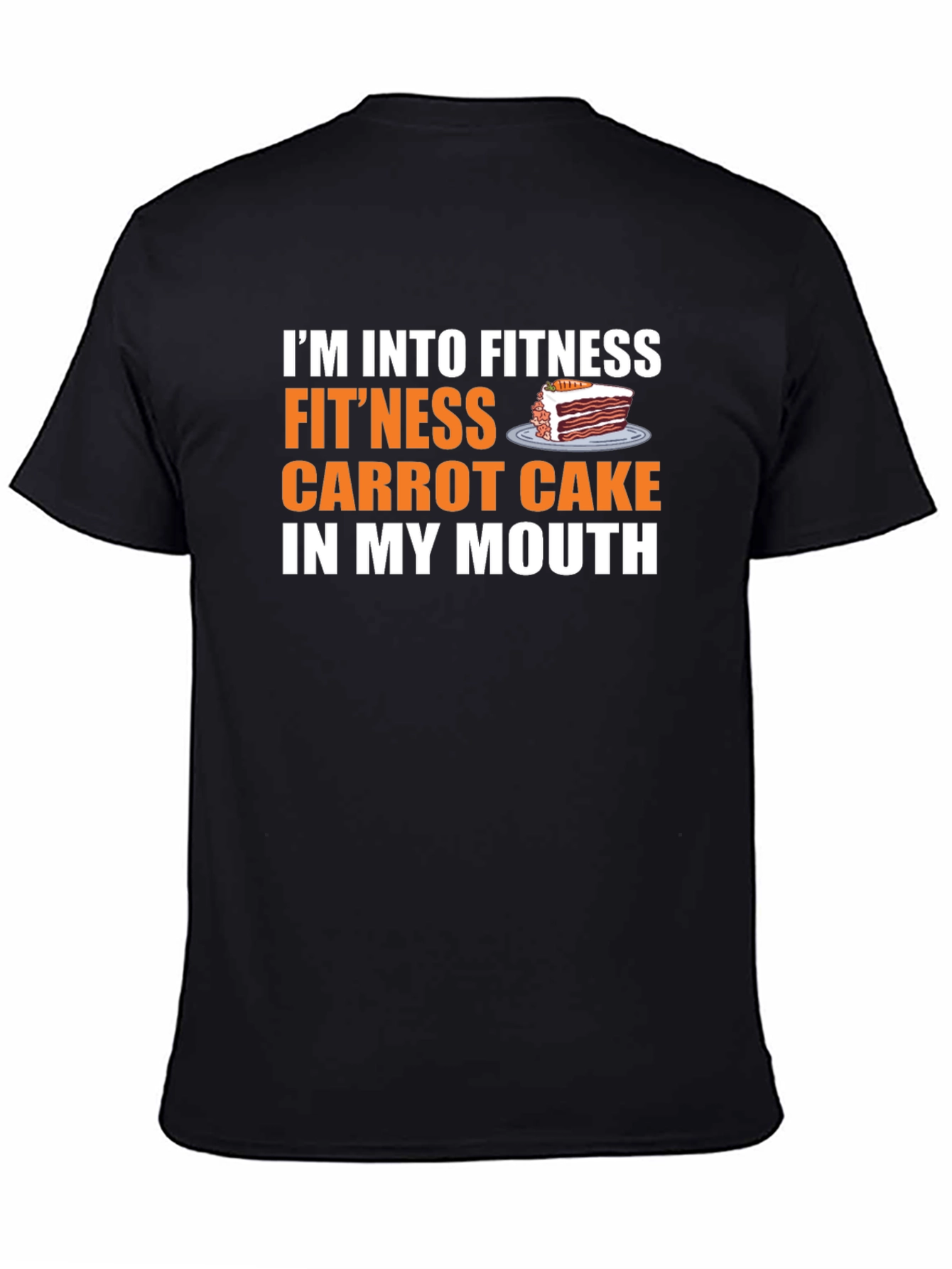 Fitness Carrot Cake T-Shirt Funny Foodie Tee