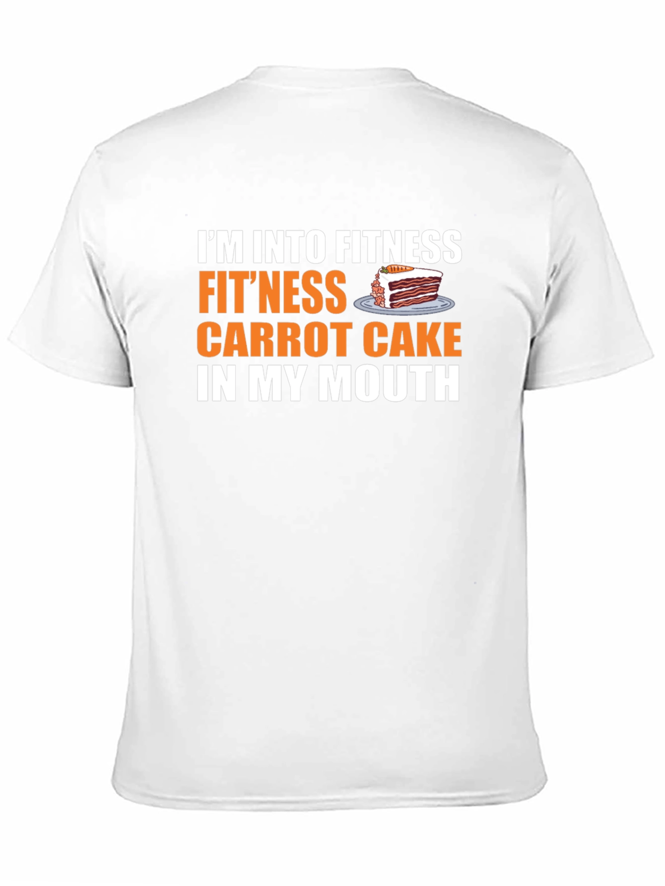 Fitness Carrot Cake T-Shirt Funny Foodie Tee