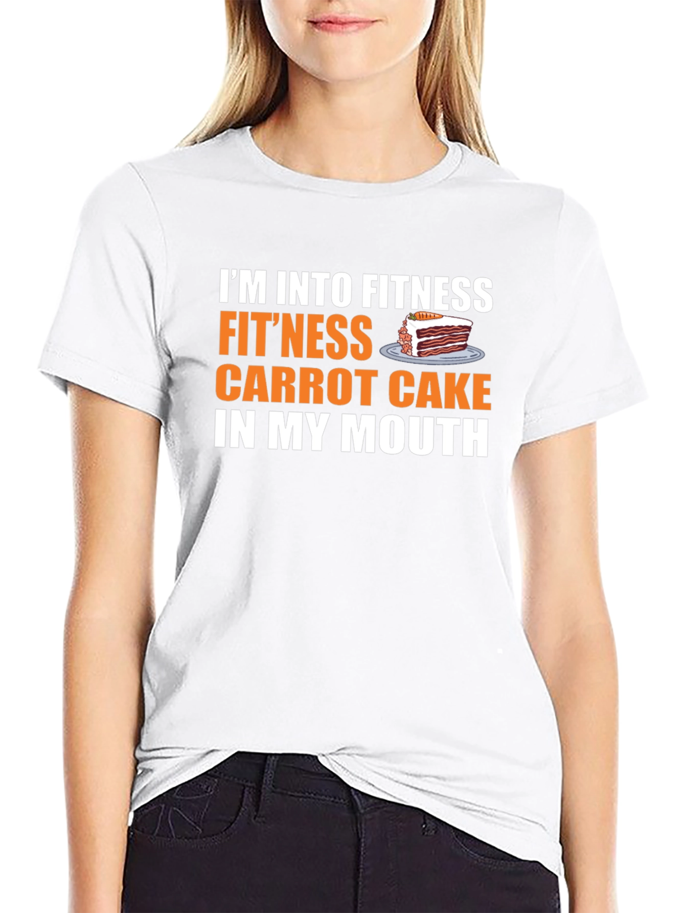 Fitness Carrot Cake T-Shirt Funny Foodie Tee