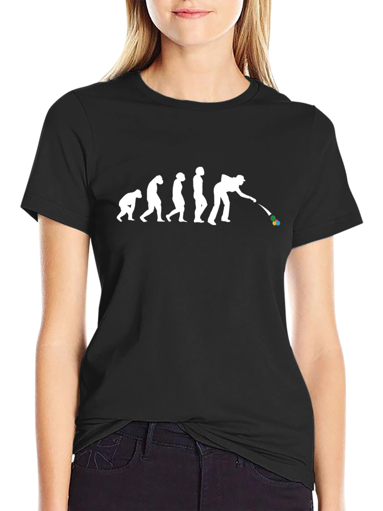 Evolution of Billiards T-Shirt - Black