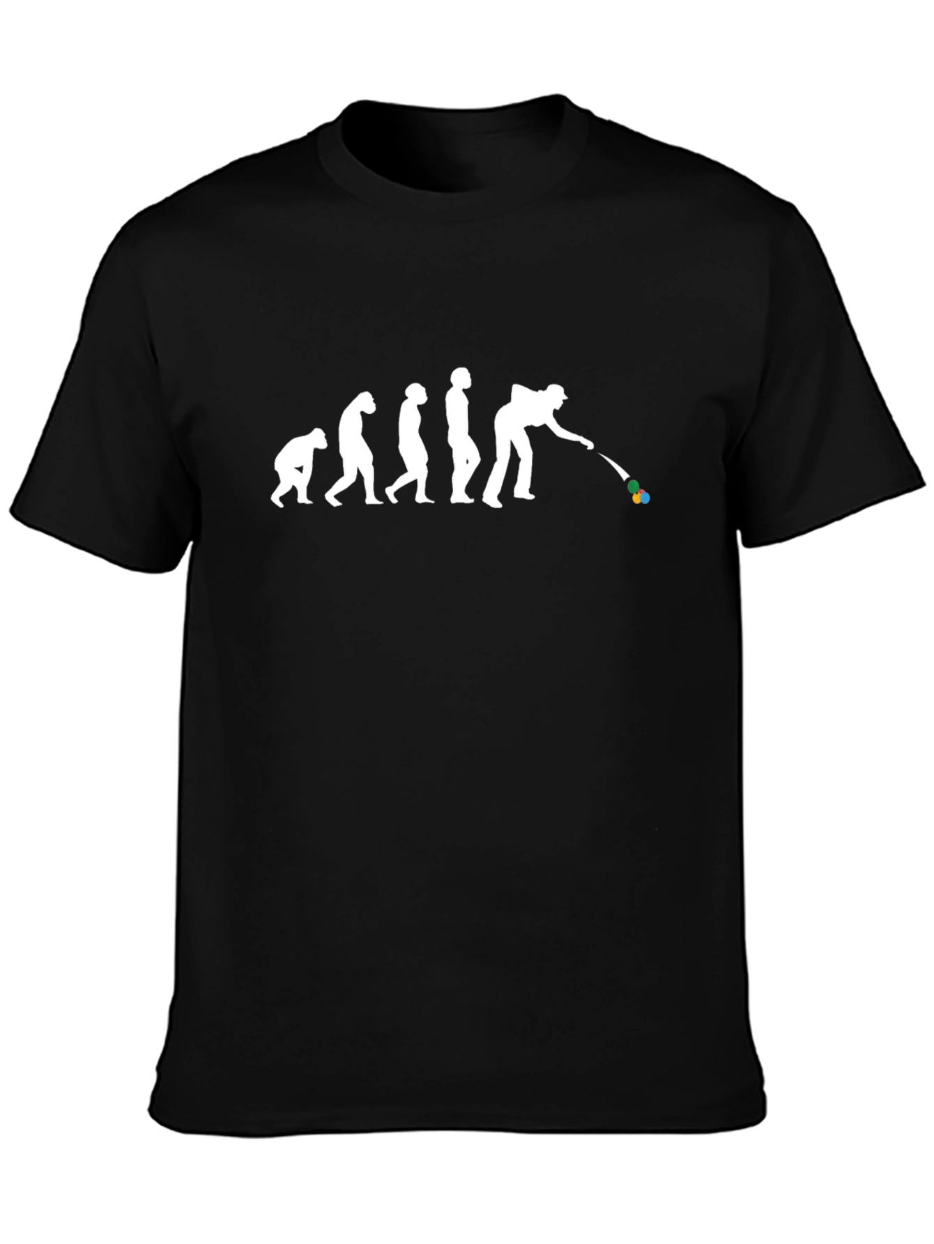 Evolution of Billiards T-Shirt - Black