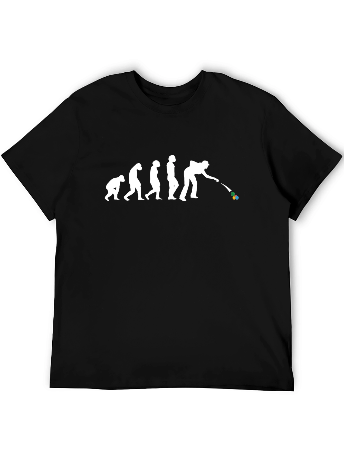 Evolution of Billiards T-Shirt - Black