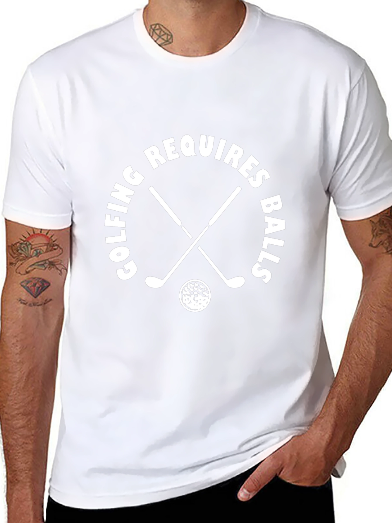 Golfing Requires Balls T-Shirt Funny Golfer Tee