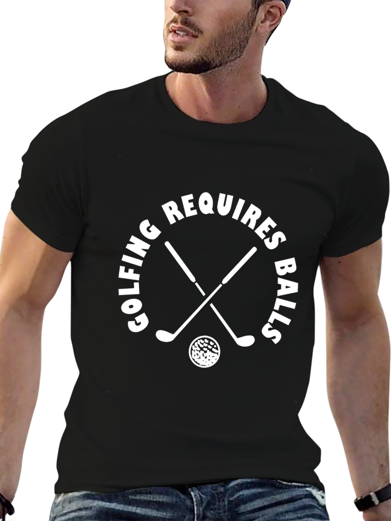 Golfing Requires Balls T-Shirt Funny Golfer Tee
