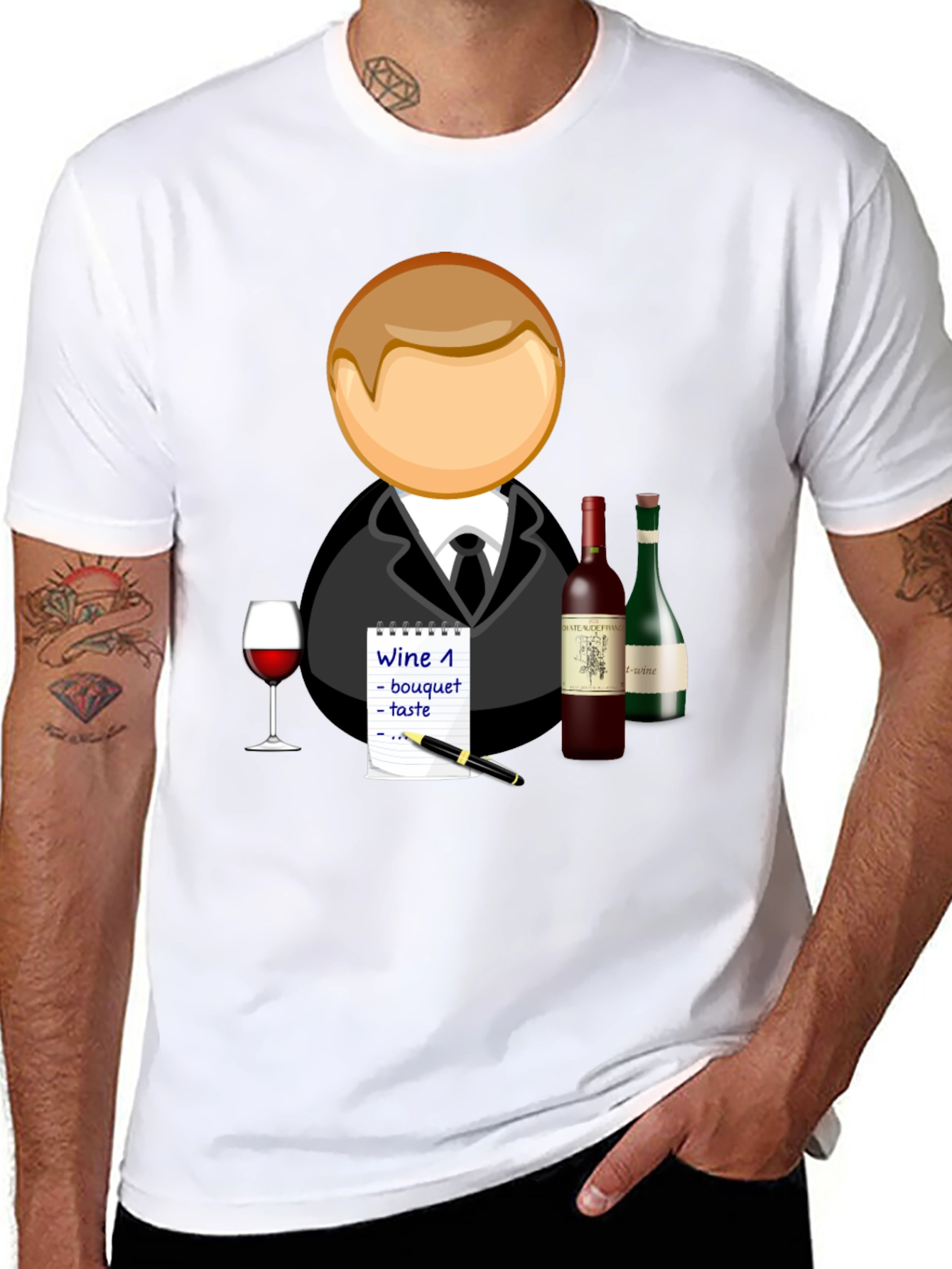 Wine Tasting T-Shirt - Connoisseur Design