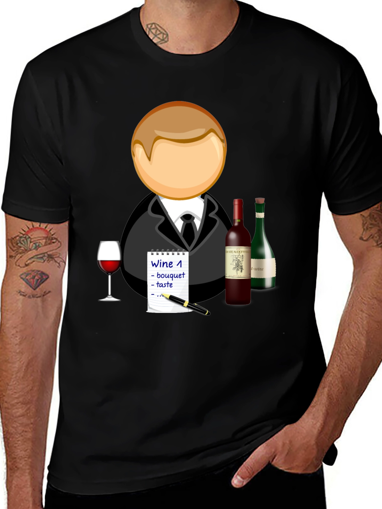 Wine Tasting T-Shirt - Connoisseur Design
