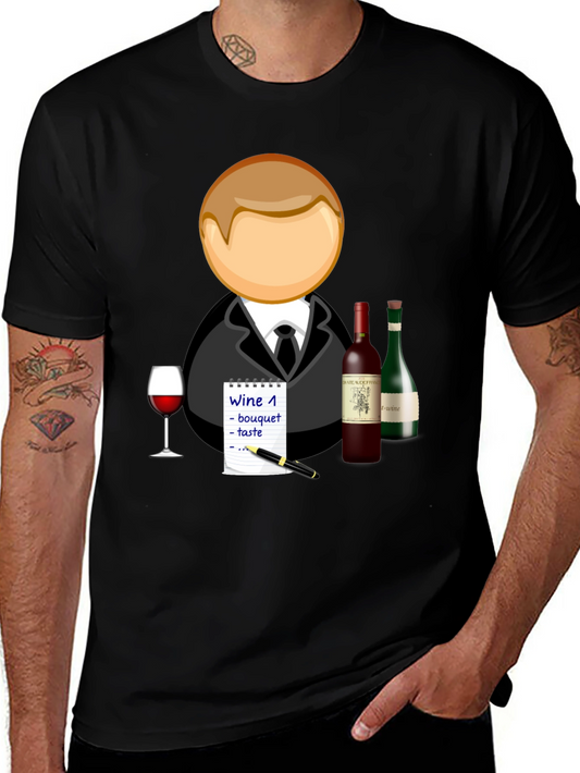 Wine Tasting T-Shirt - Connoisseur Design