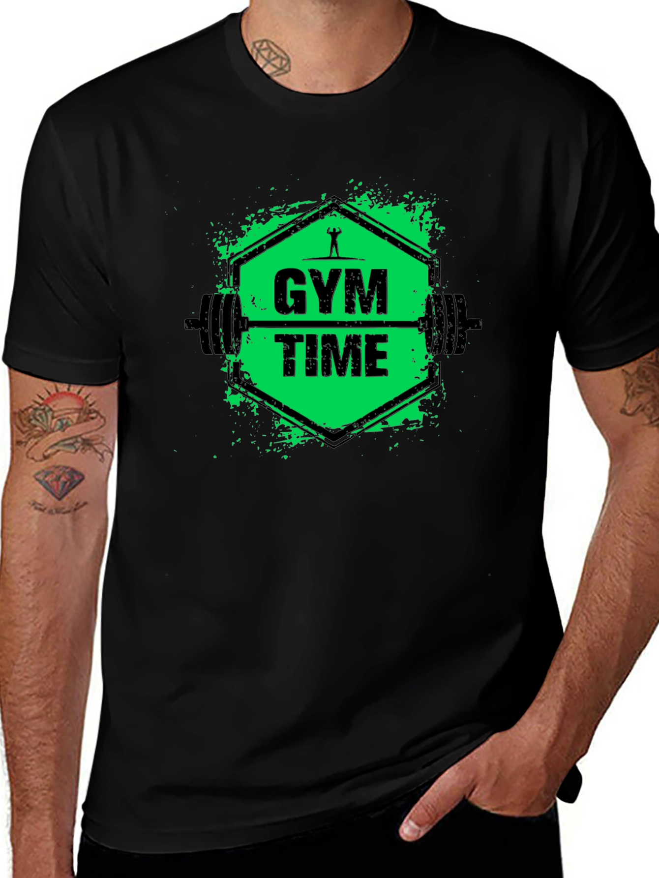 Gym Time Graphic T-Shirt - Fitness Apparel