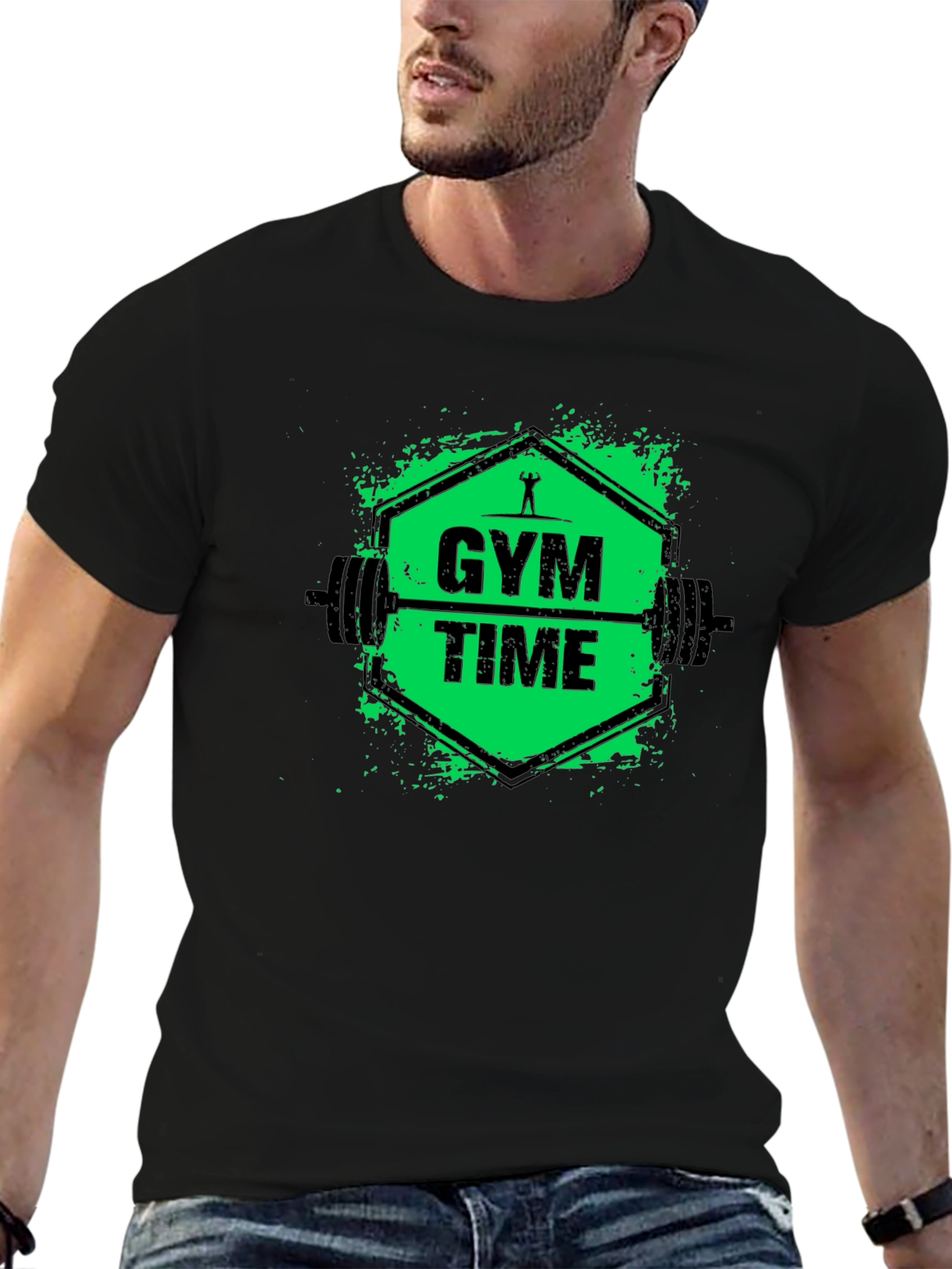 Gym Time Graphic T-Shirt - Fitness Apparel