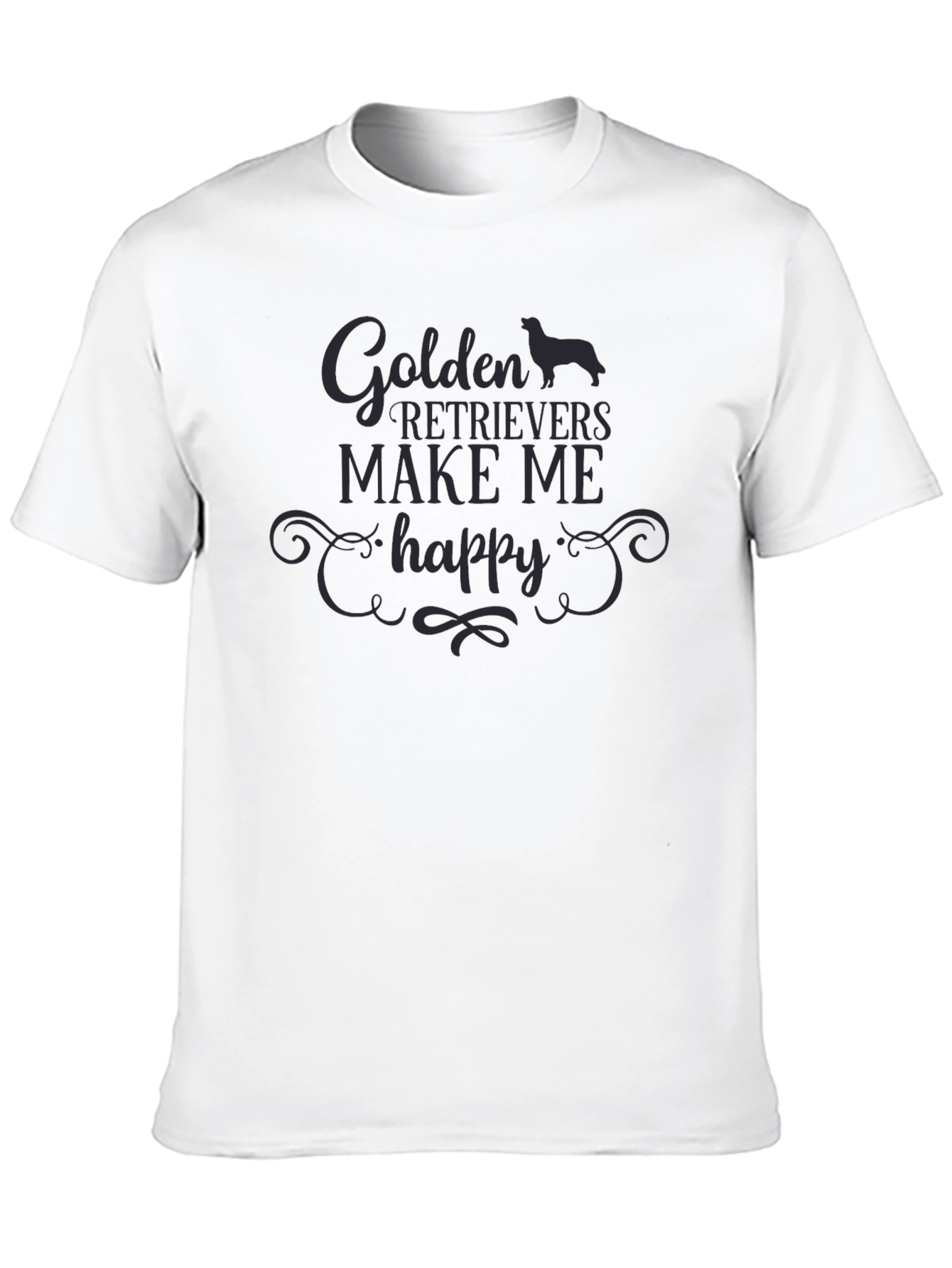 Golden Retrievers Make Me Happy T-Shirt
