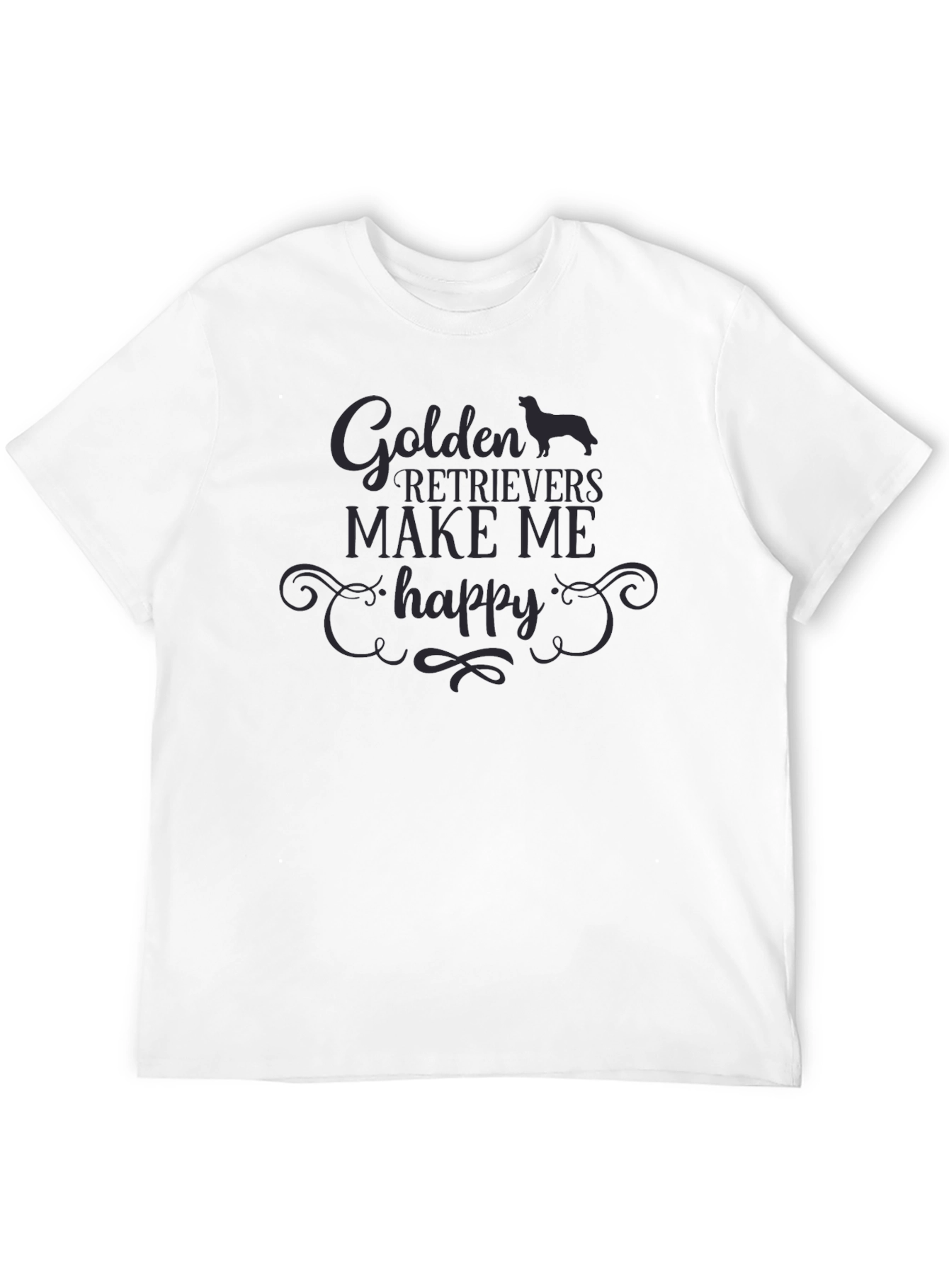 Golden Retrievers Make Me Happy T-Shirt