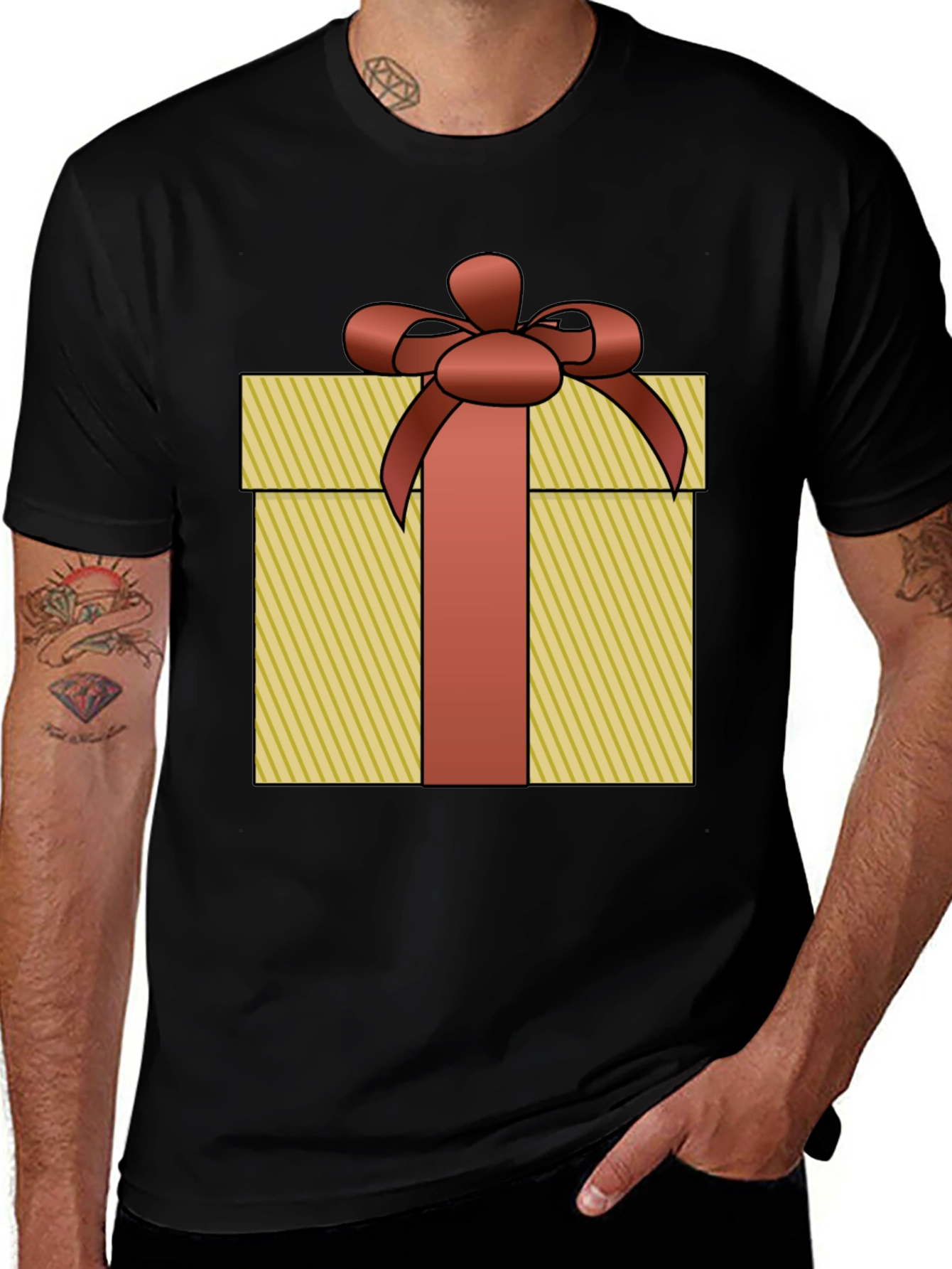 Gift Wrapped T-Shirt - Festive Graphic Tee