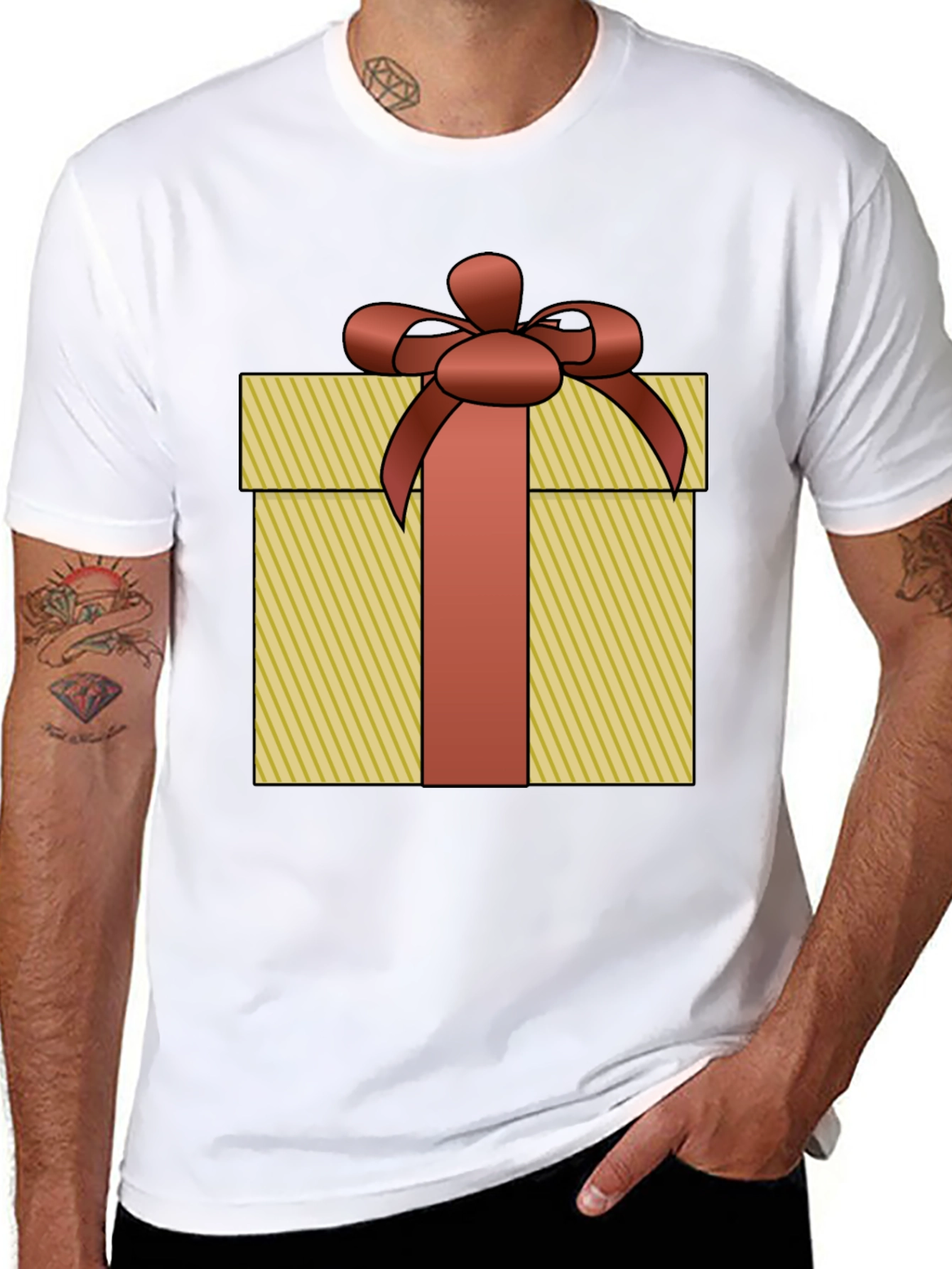 Gift Wrapped T-Shirt - Festive Graphic Tee