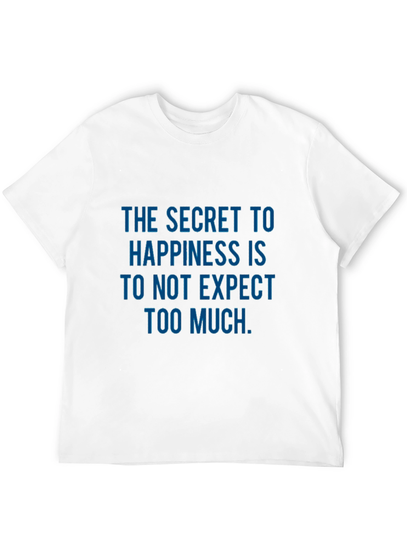Secret to Happiness Graphic Print Tee - Black