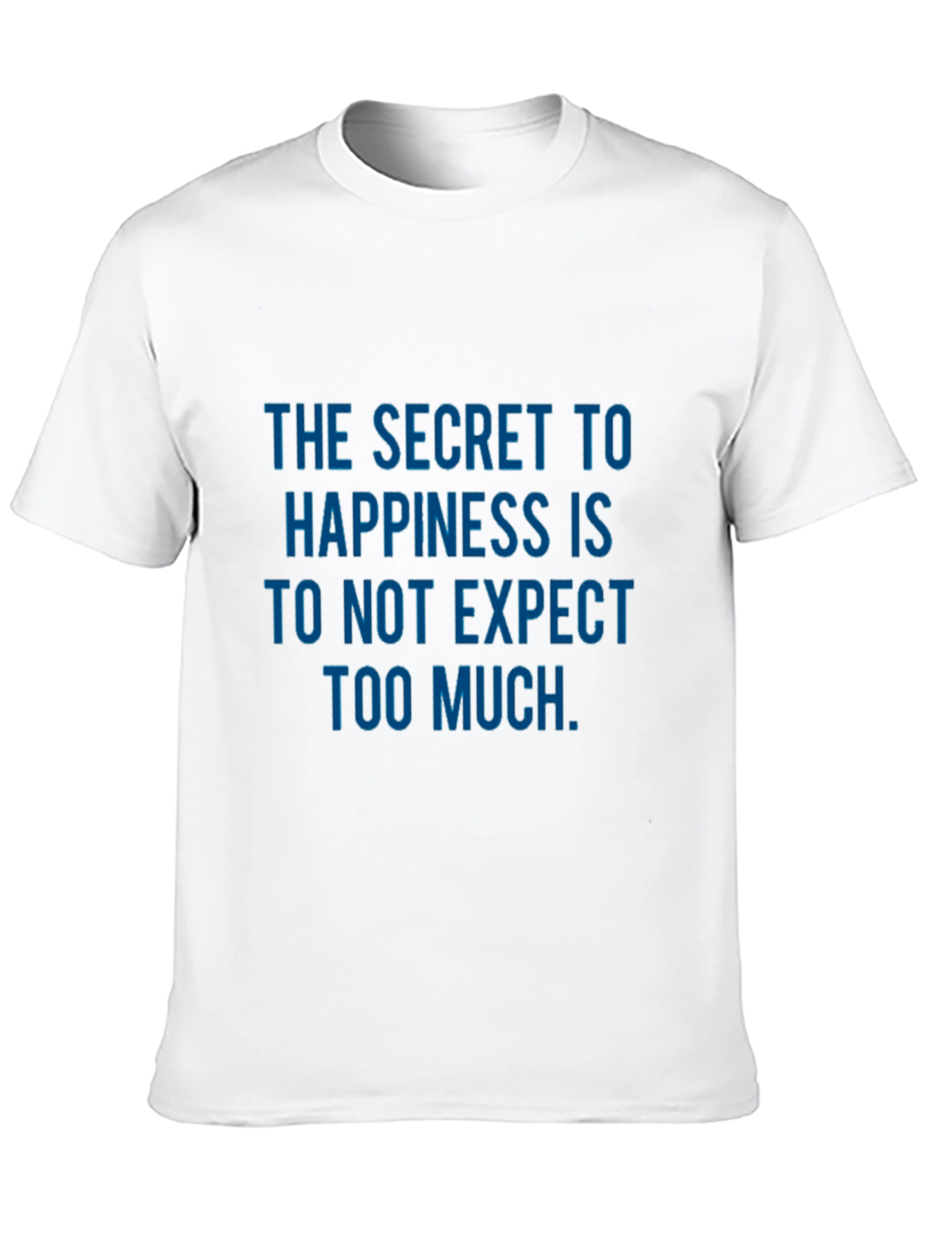 Secret to Happiness Graphic Print Tee - Black