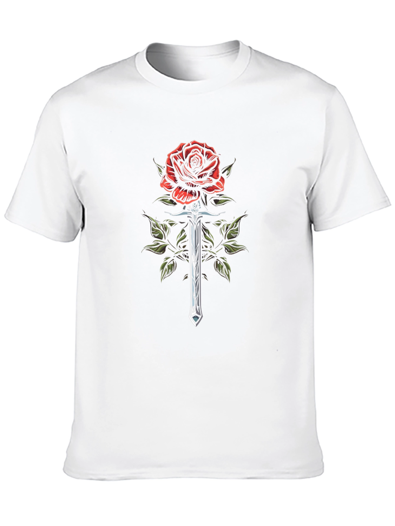 Rose and Sword Graphic T-Shirt