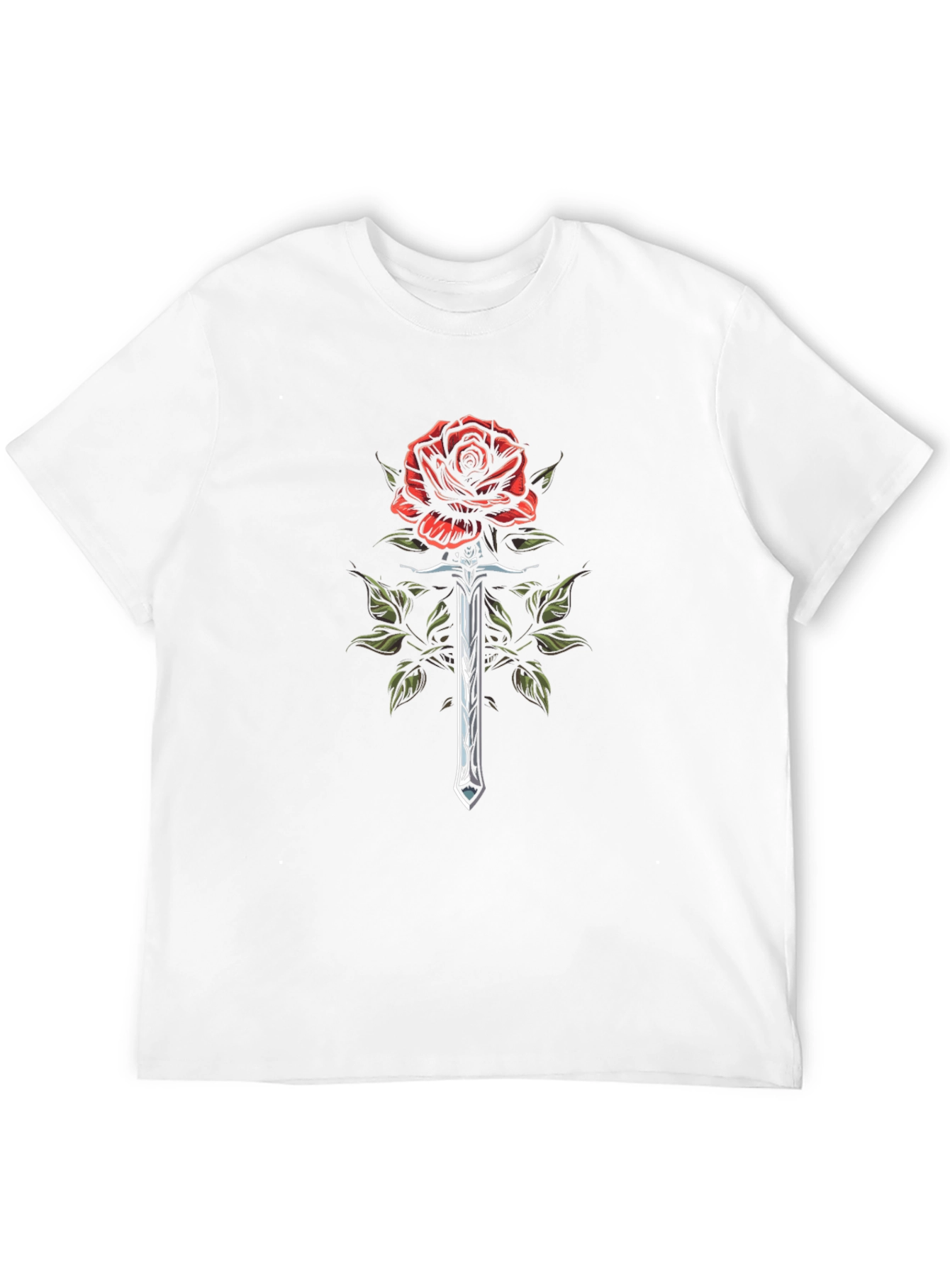 Rose and Sword Graphic T-Shirt