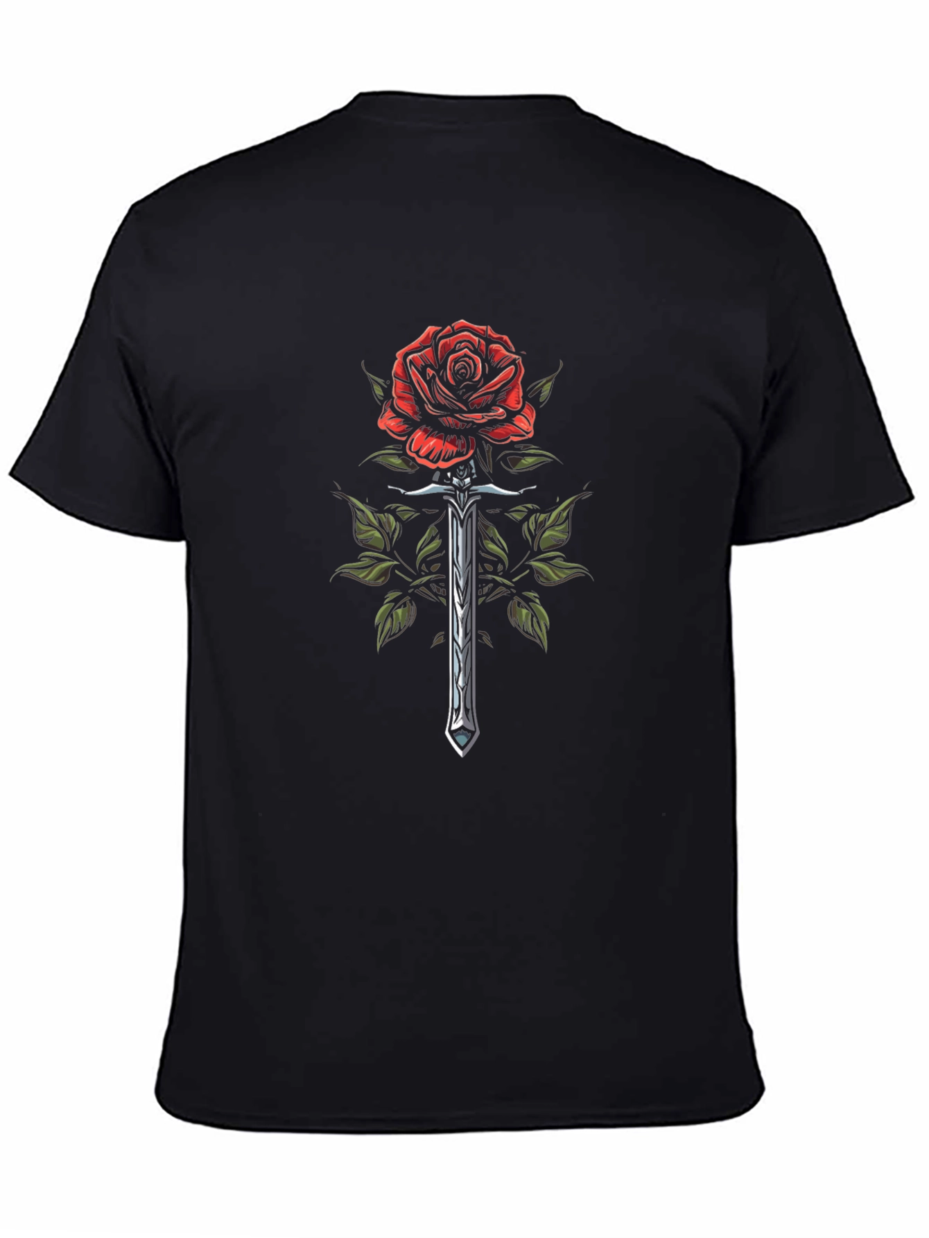 Rose and Sword Graphic T-Shirt