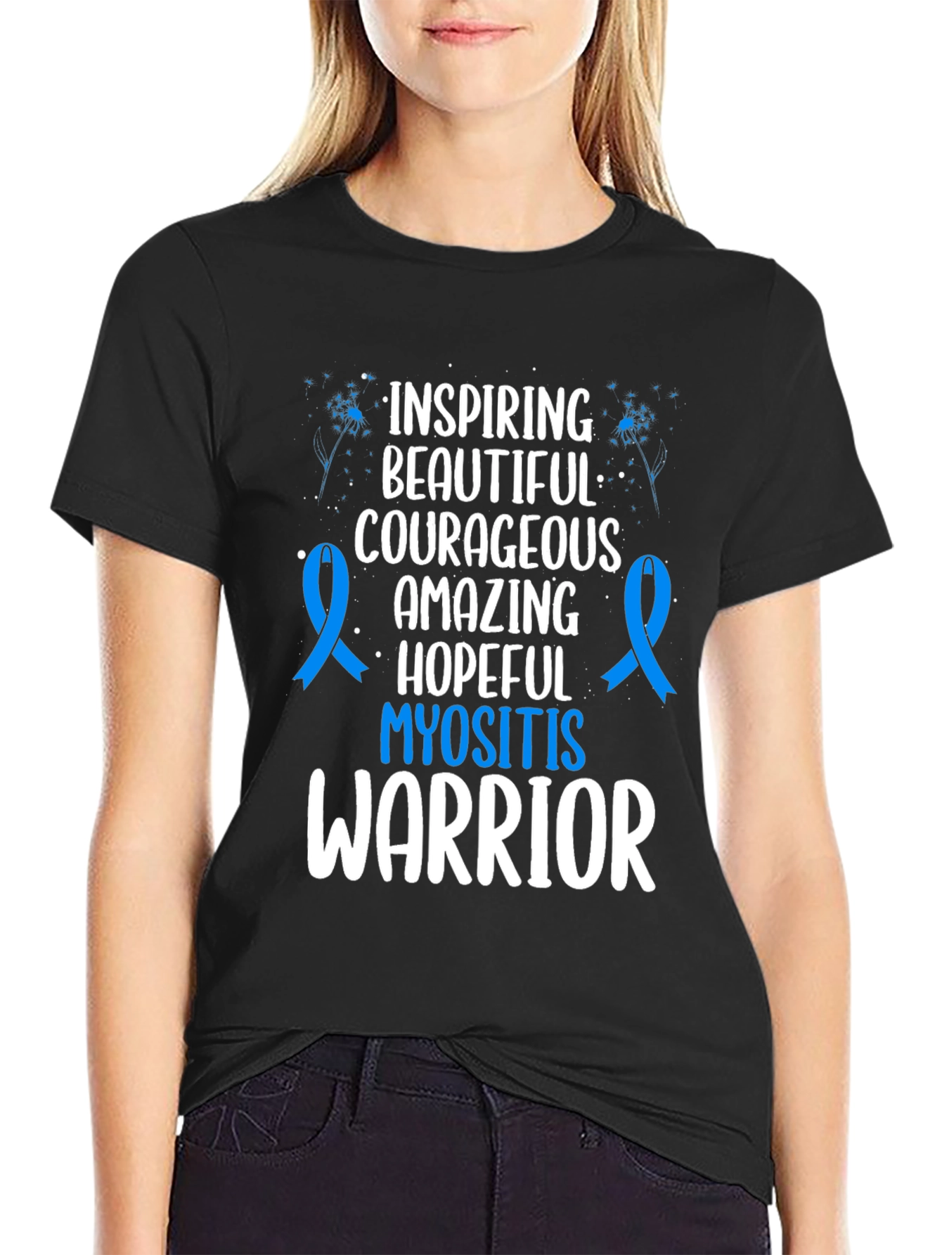 Myositis Warrior T-Shirt - Inspiring Courageous Design