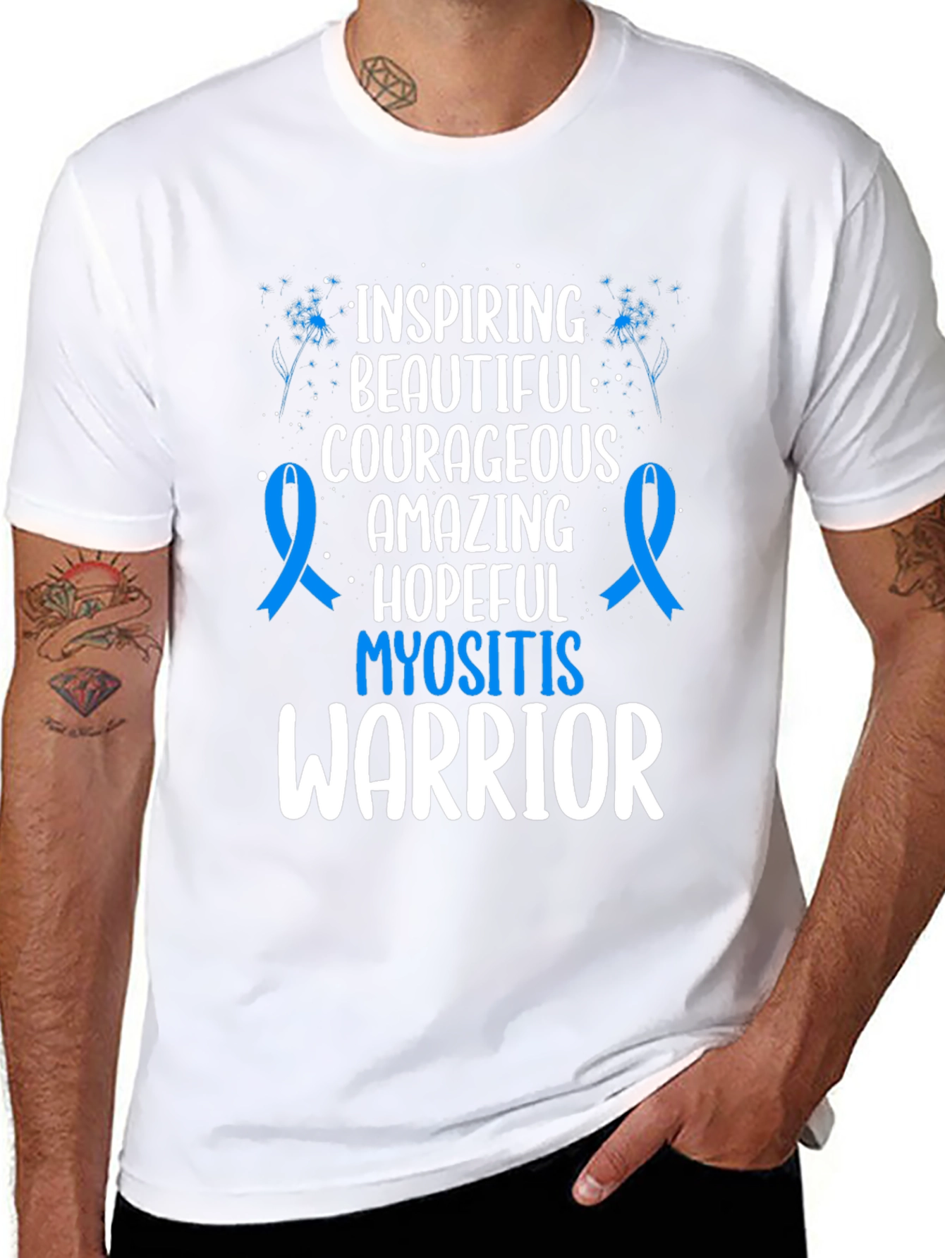 Myositis Warrior T-Shirt - Inspiring Courageous Design