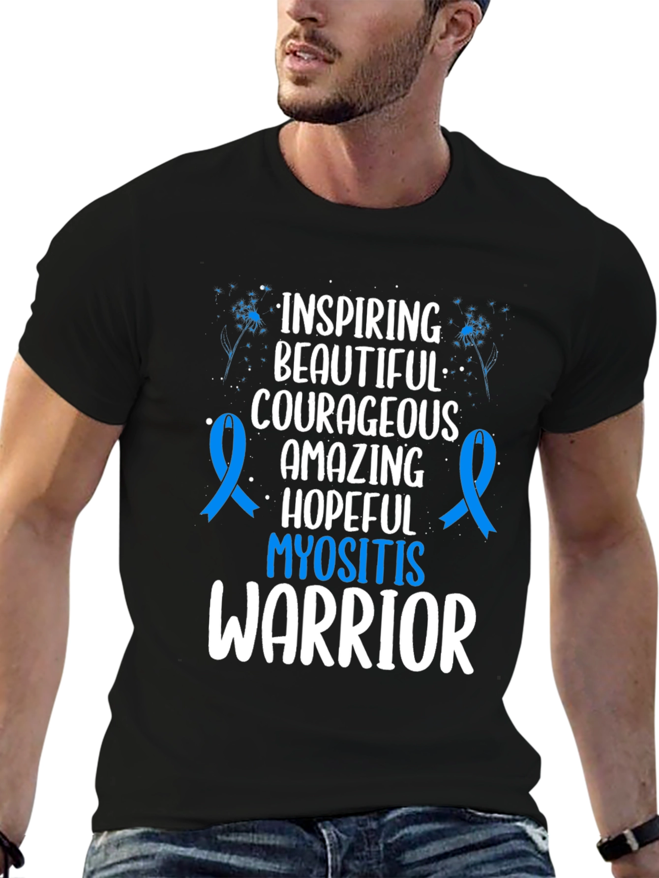 Myositis Warrior T-Shirt - Inspiring Courageous Design