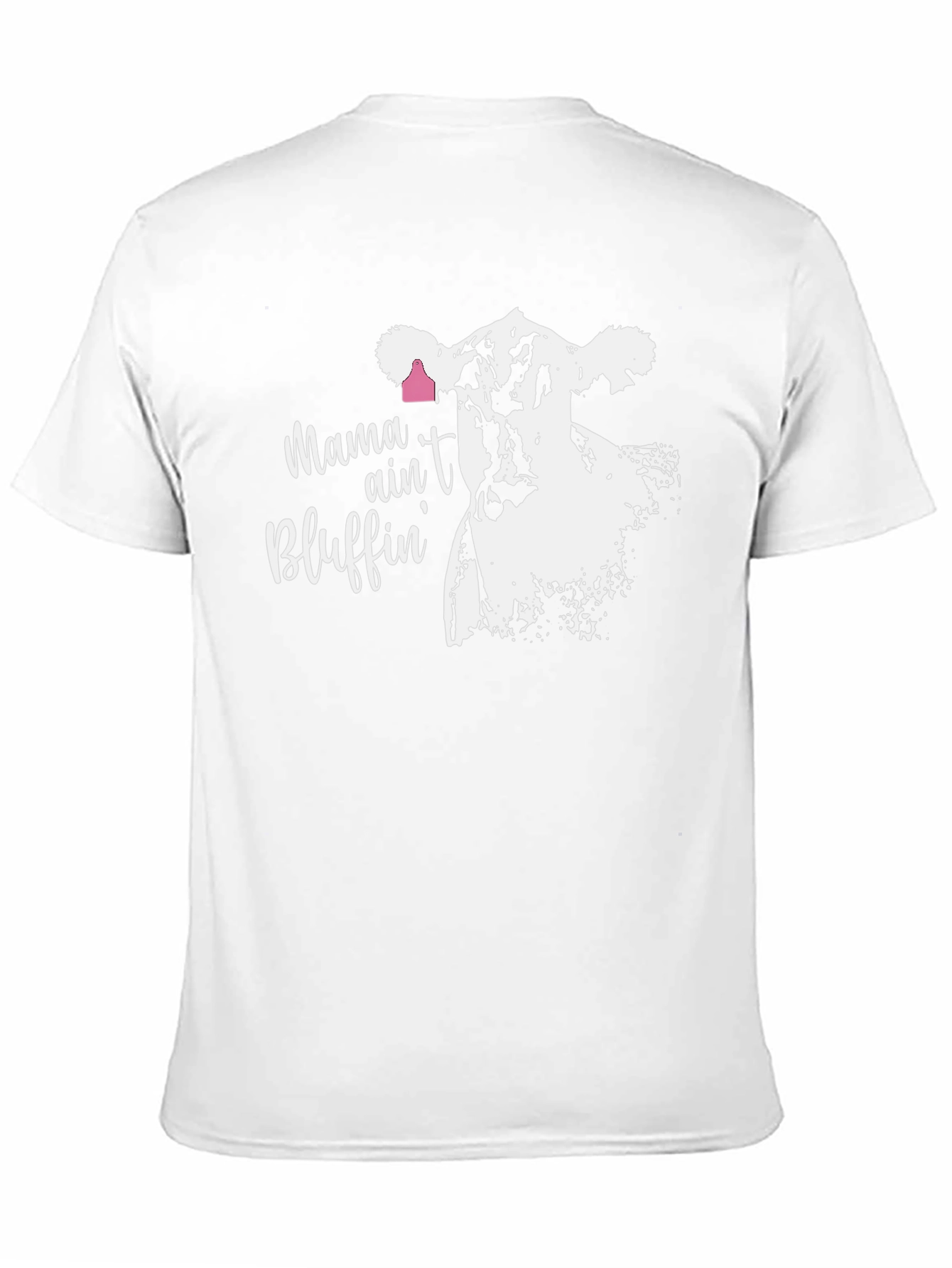 Mama Aint Bluffin Cow Graphic T-Shirt