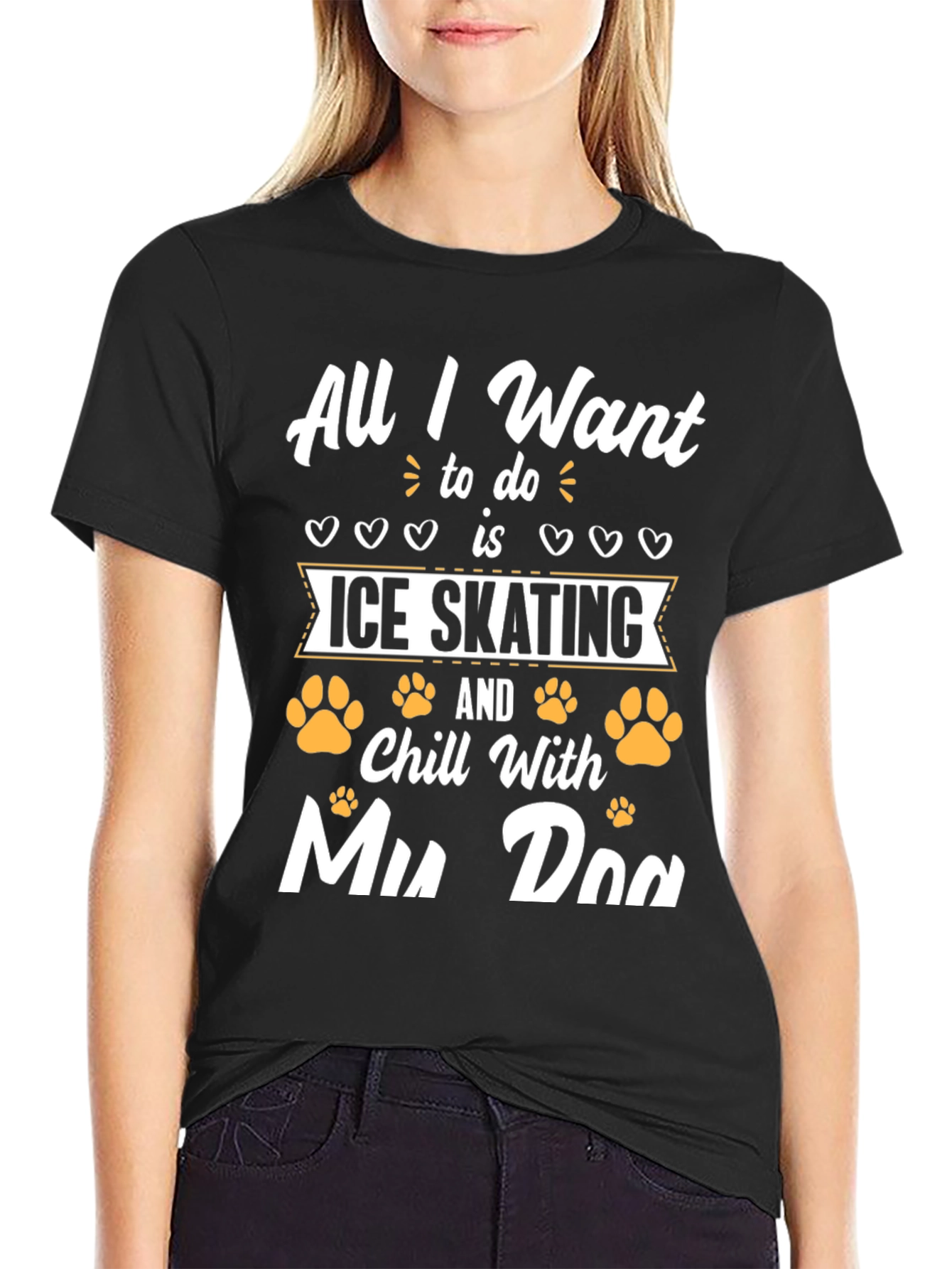 Ice Skating & Dog Lover T-Shirt