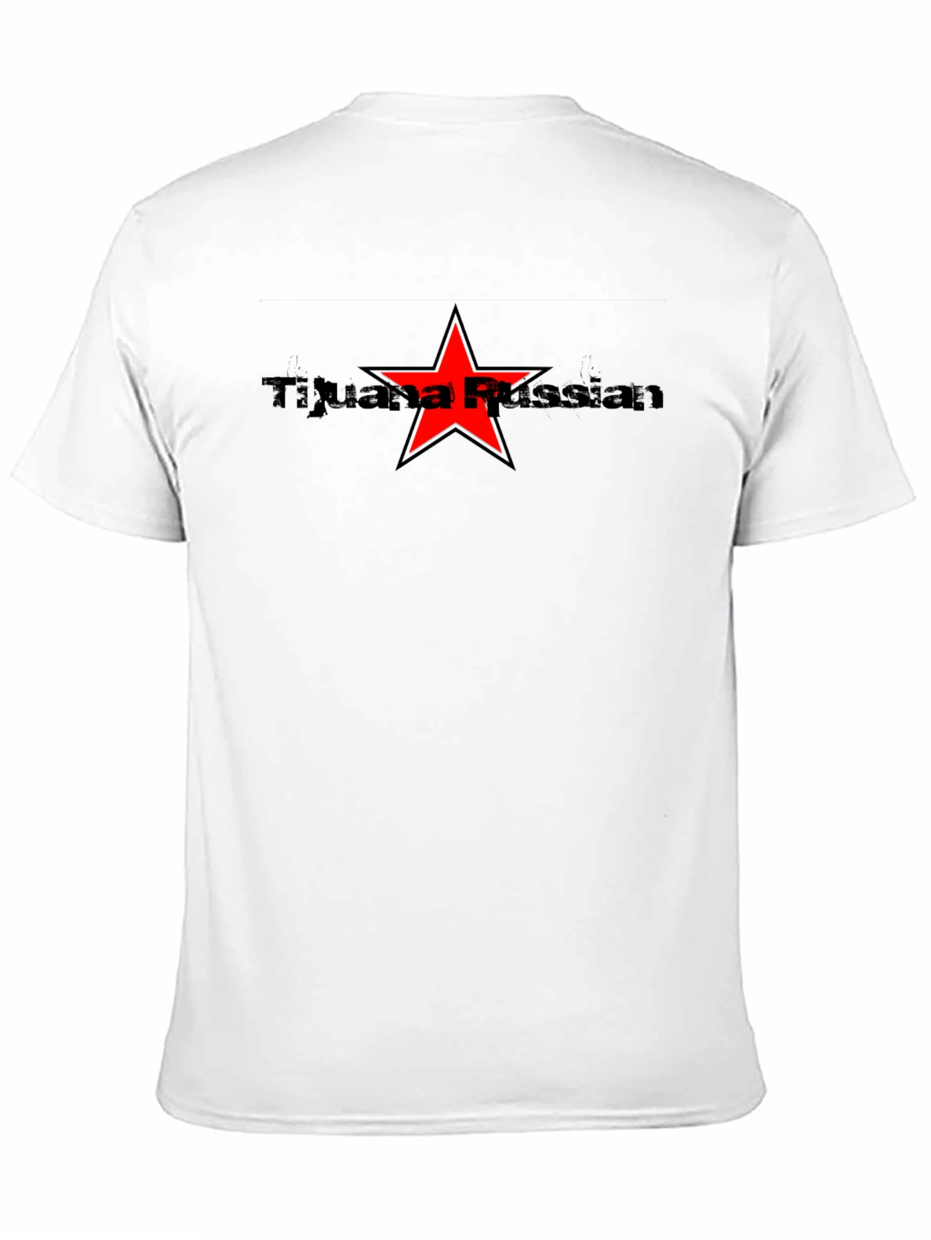 Tijuana Russian Star Graphic Black Tee