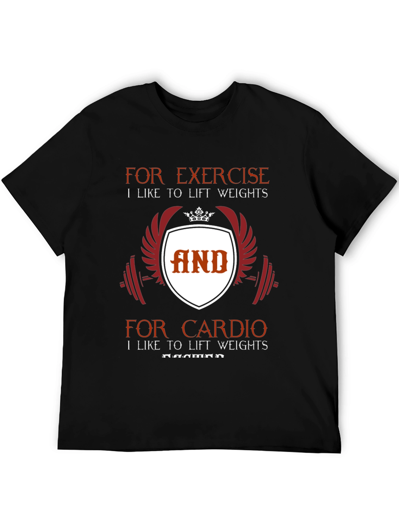 Funny Gym Workout Black T-Shirt - Lift Weights