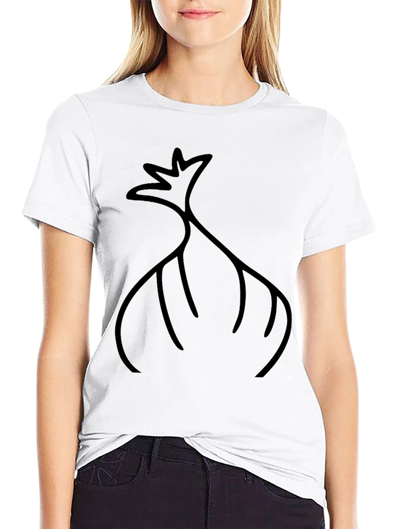 Abstract Black Graphic Tee
